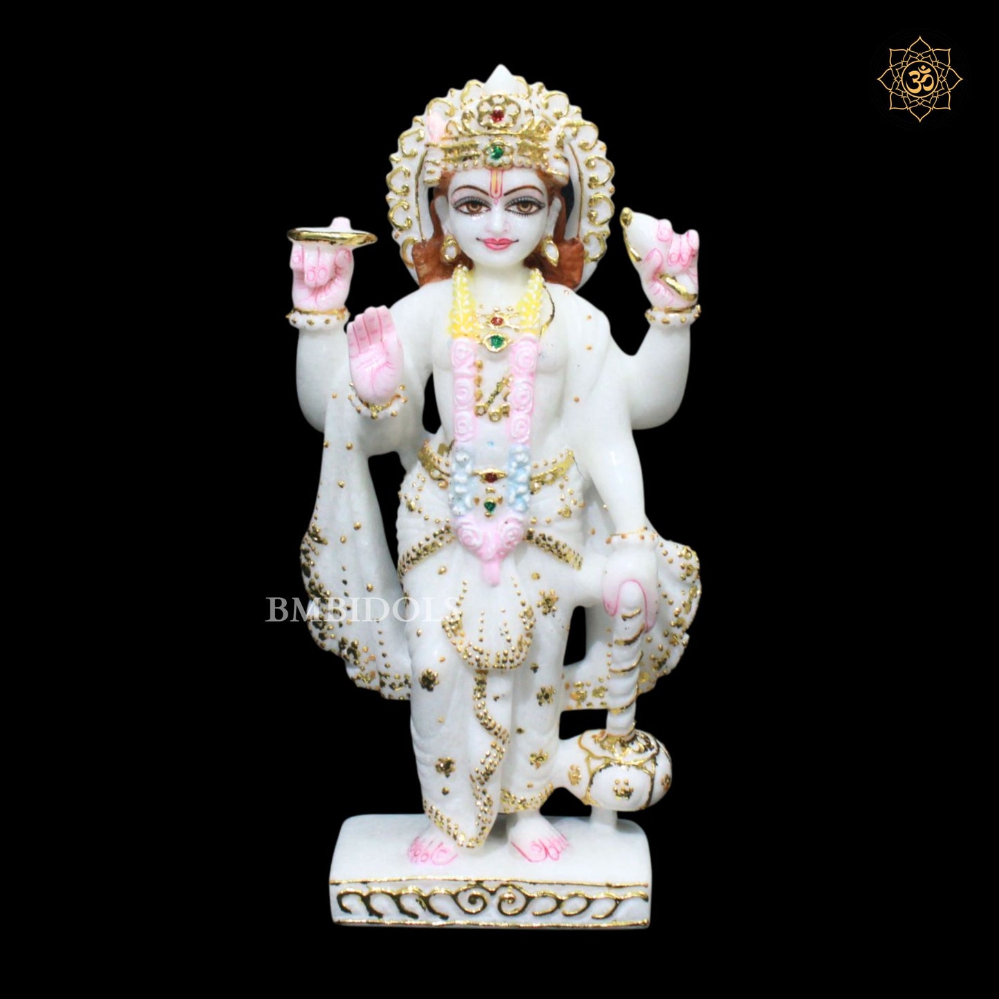 Lakshmi Narayan Bhagwan Marble Murti in 1feet