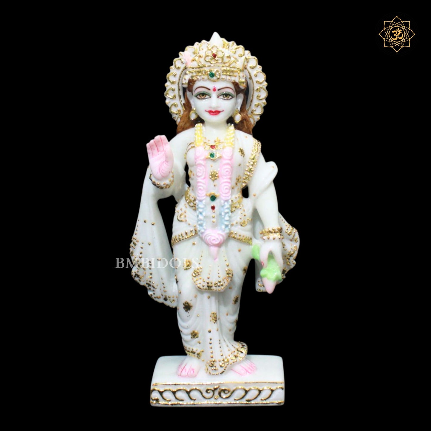 Lakshmi Narayan Bhagwan Marble Murti in 1feet