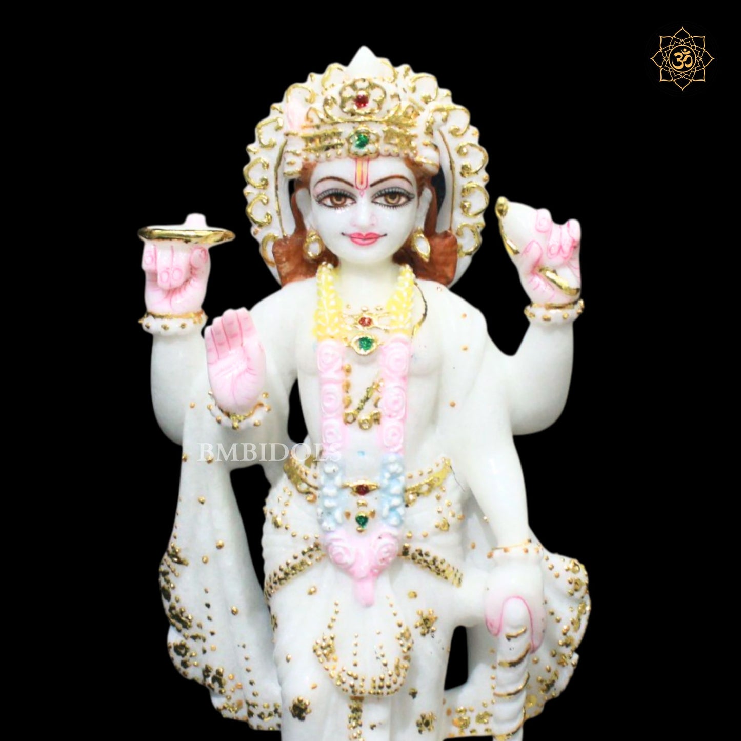 Lakshmi Narayan Bhagwan Marble Murti in 1feet