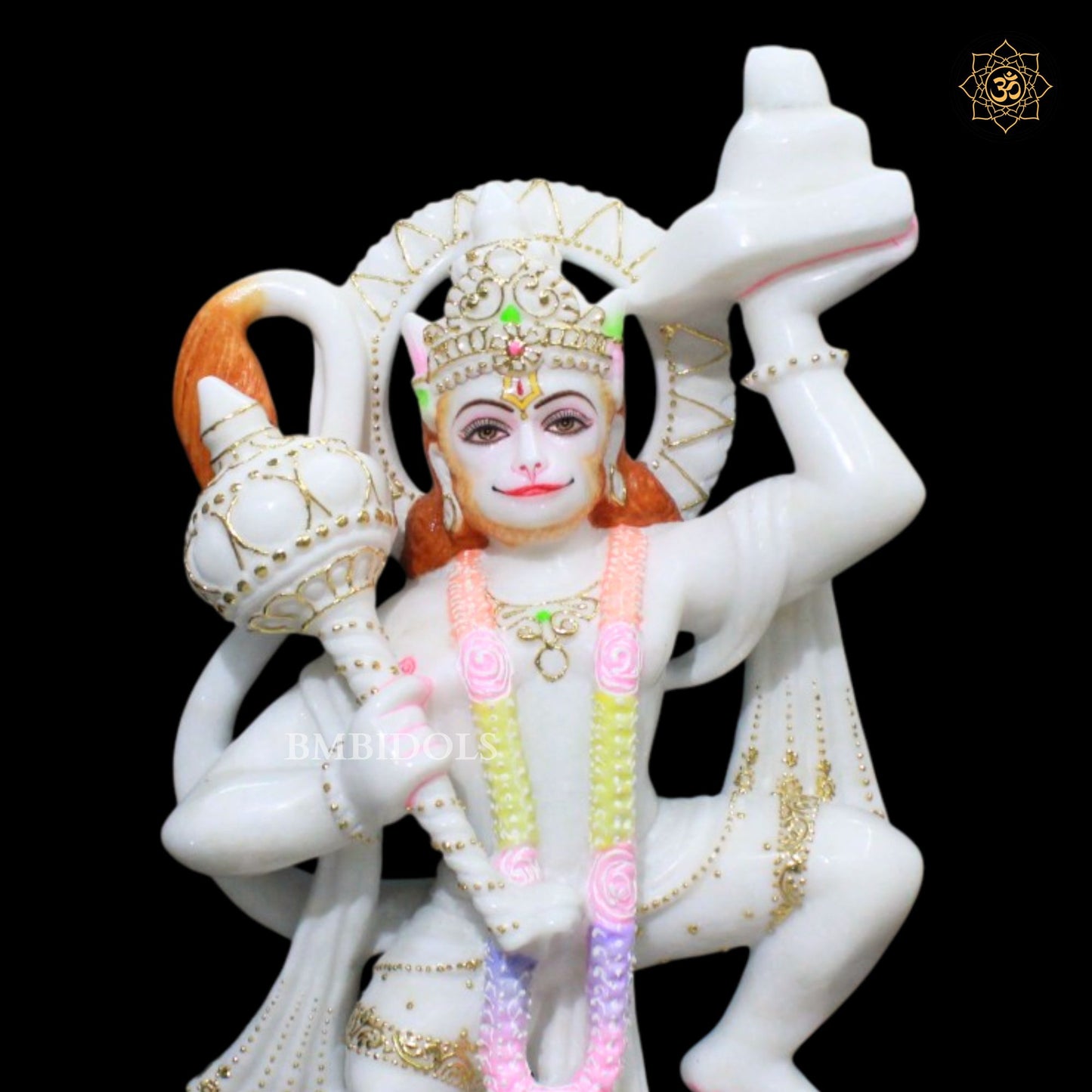 18inch Bhagwan Veer Hanuman Murti in Makrana Marble