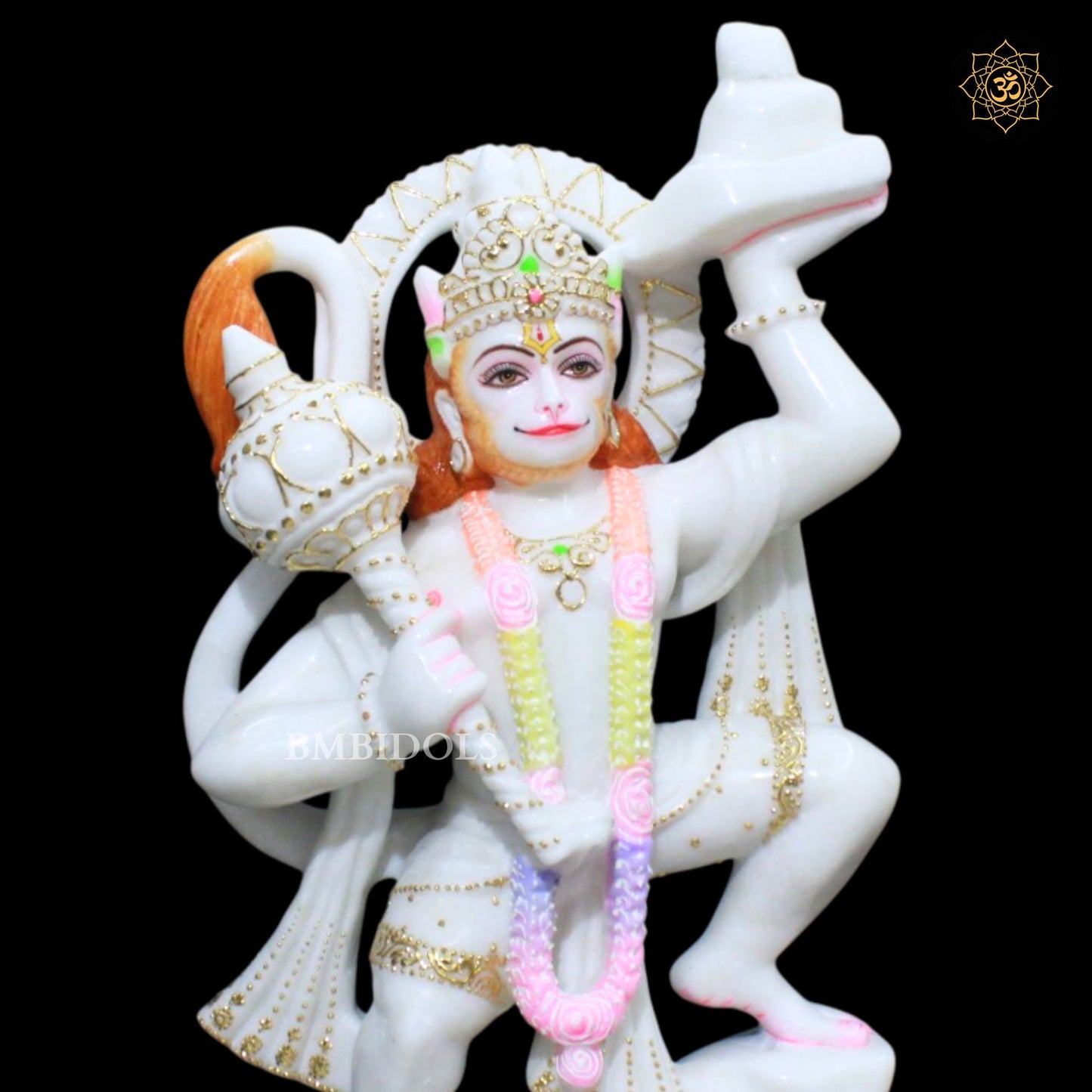 18inch Bhagwan Veer Hanuman Murti in Makrana Marble