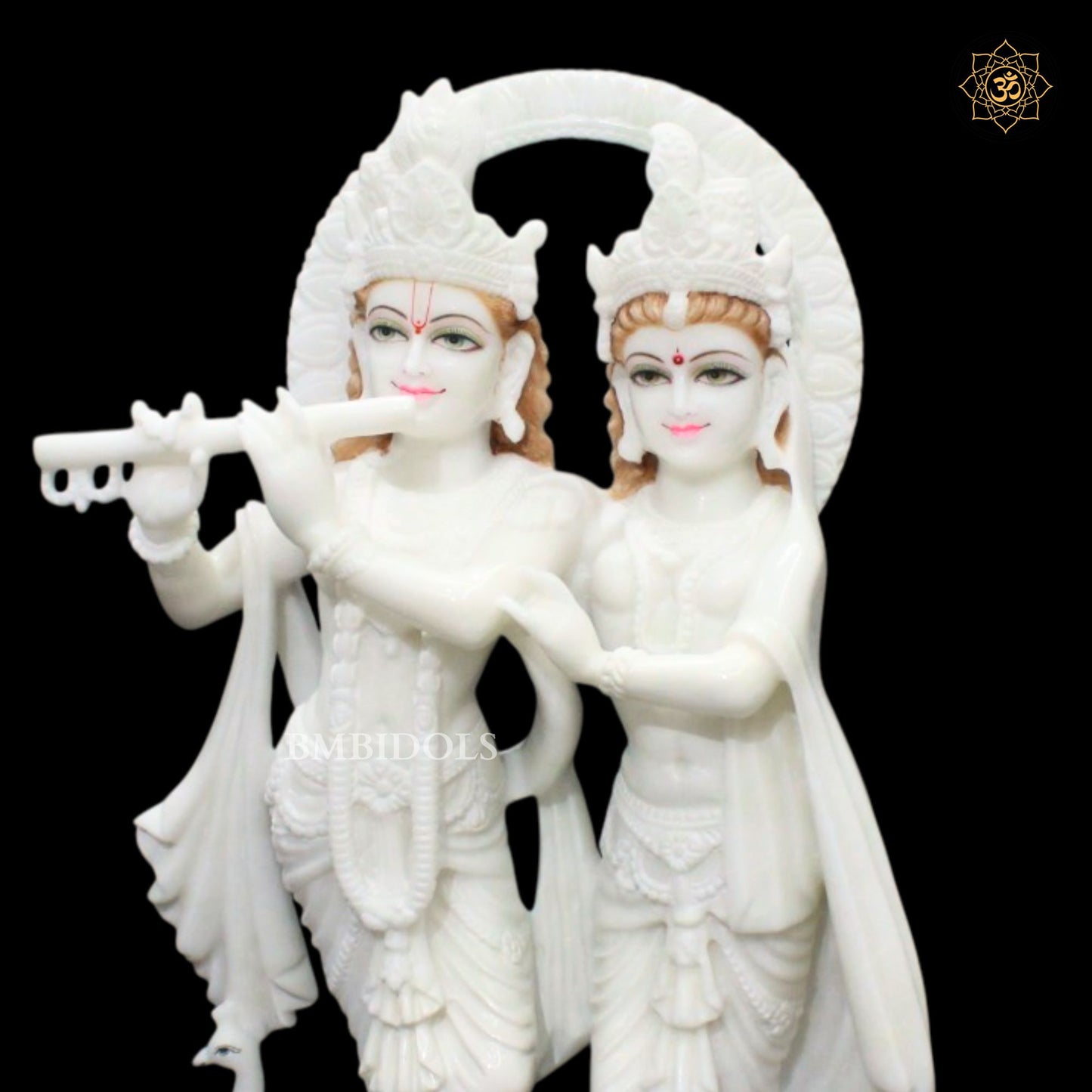 Jugal Radha Krishna Bhagwan Marble Murti in 25inches in Makrana Marble