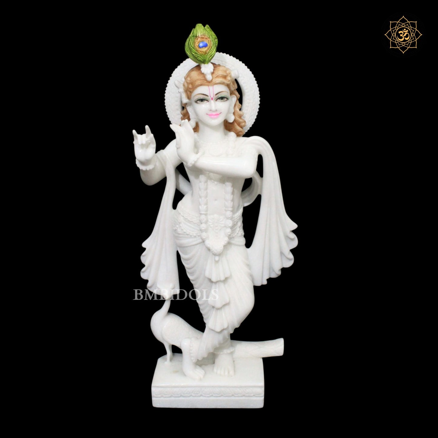 Radha Krishna Marble Statue in 27inches in Makrana Marble