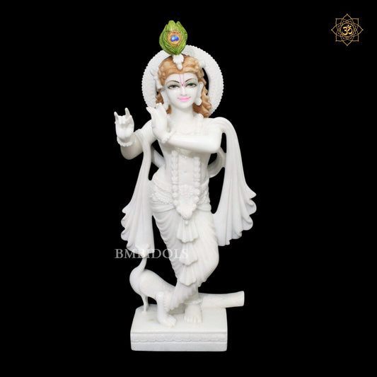 Radha Krishna Marble Statue in 27inches in Makrana Marble