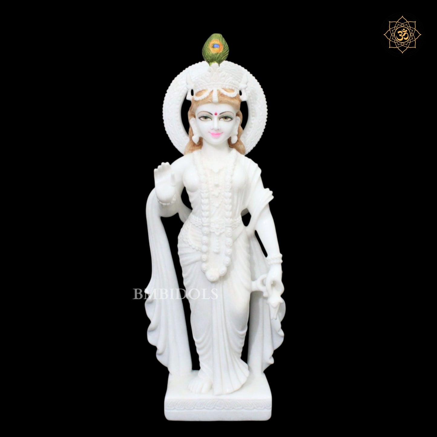 Radha Krishna Marble Statue in 27inches in Makrana Marble