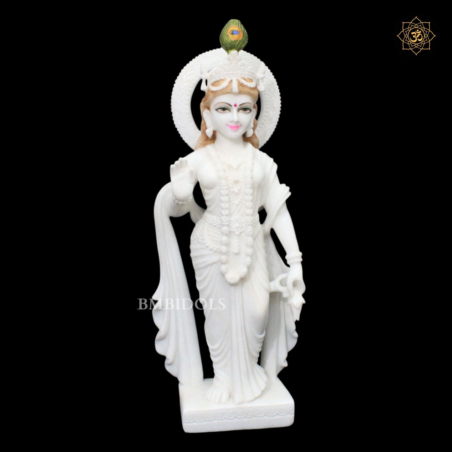 Radha Krishna Marble Statue in 27inches in Makrana Marble