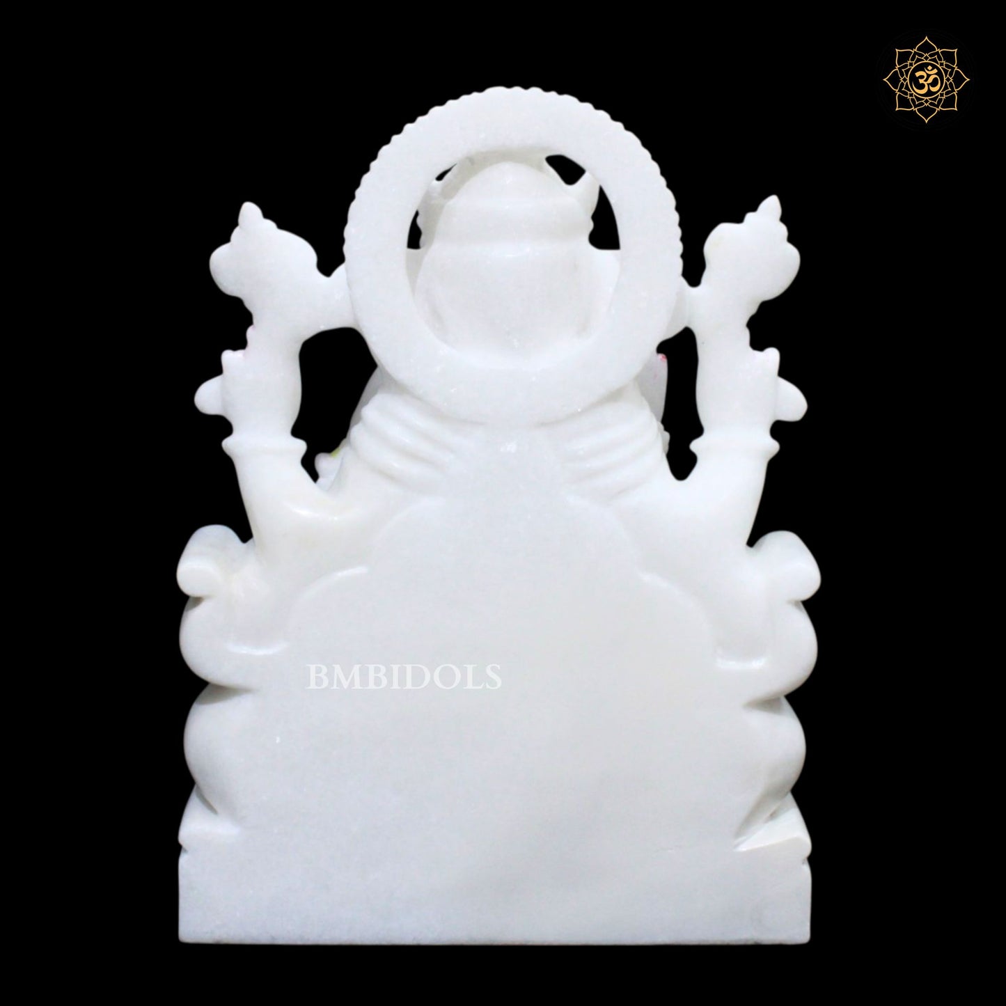 1feet White Ganesh Bhagwan Murti in Makrana Marble
