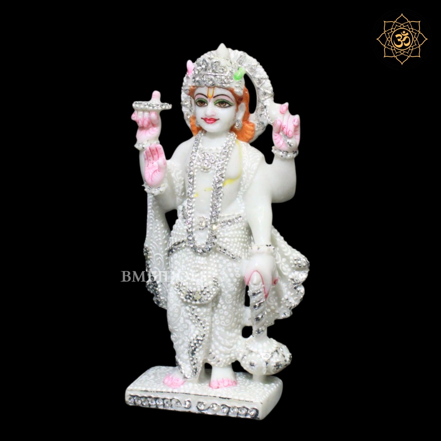 Lakshmi Narayan Marble Murti in 9inches for Homes and Temples