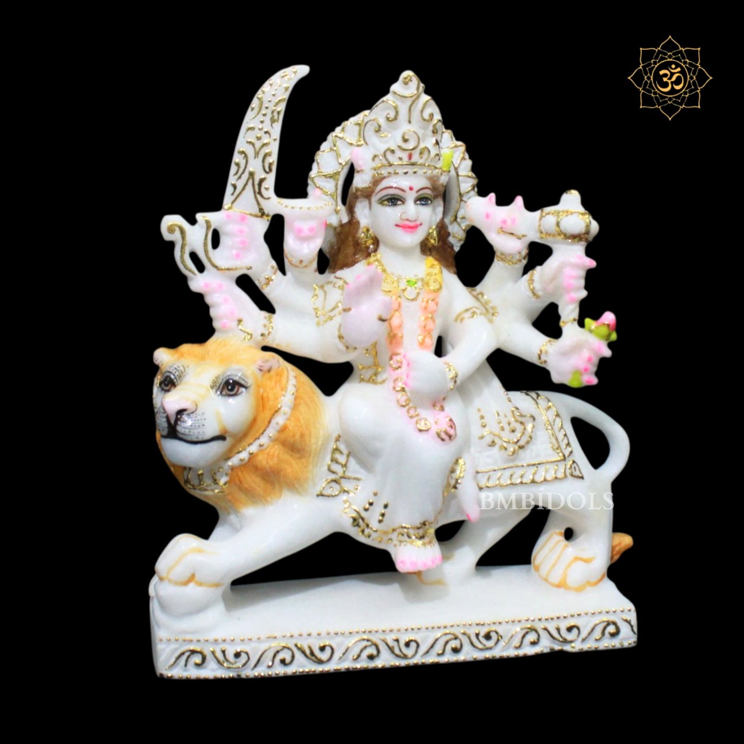 Marble Durga Murti in 9inches in Makrana Marble