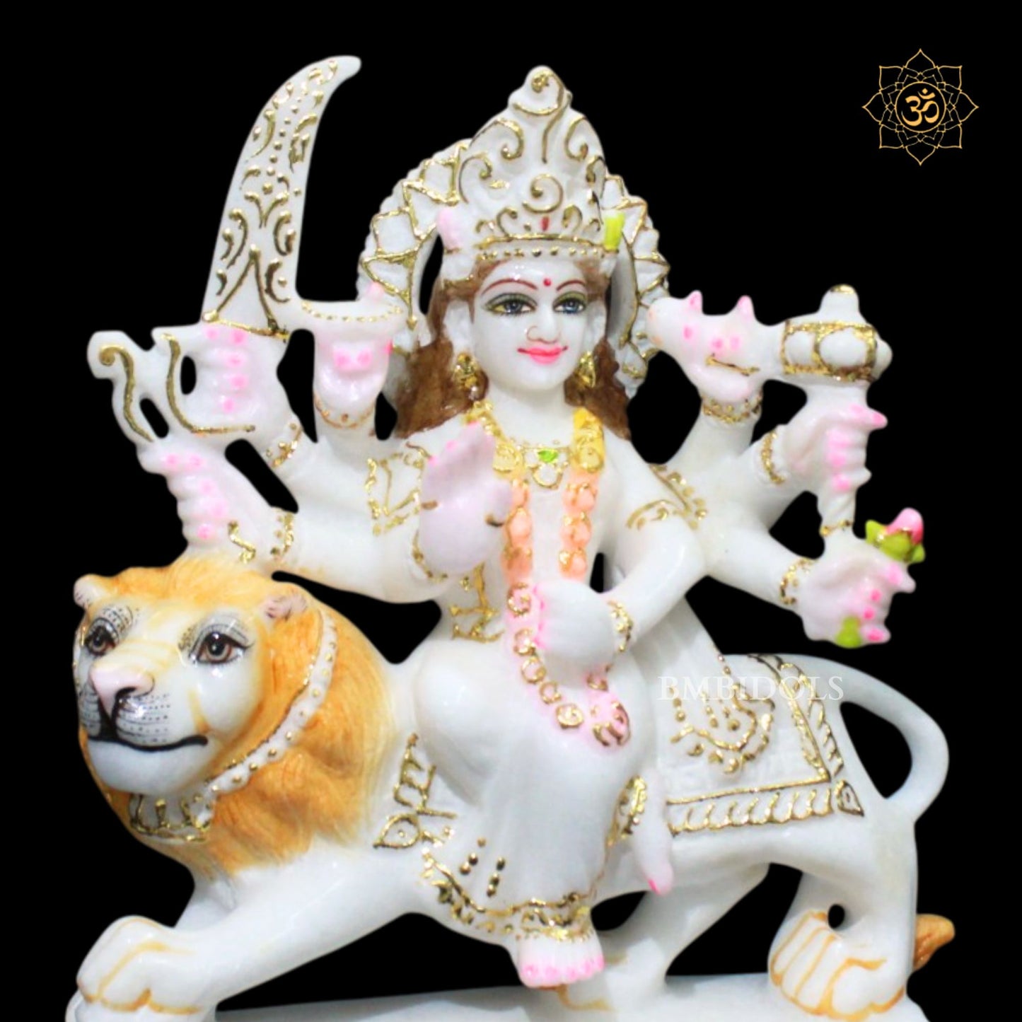Marble Durga Murti in 9inches in Makrana Marble