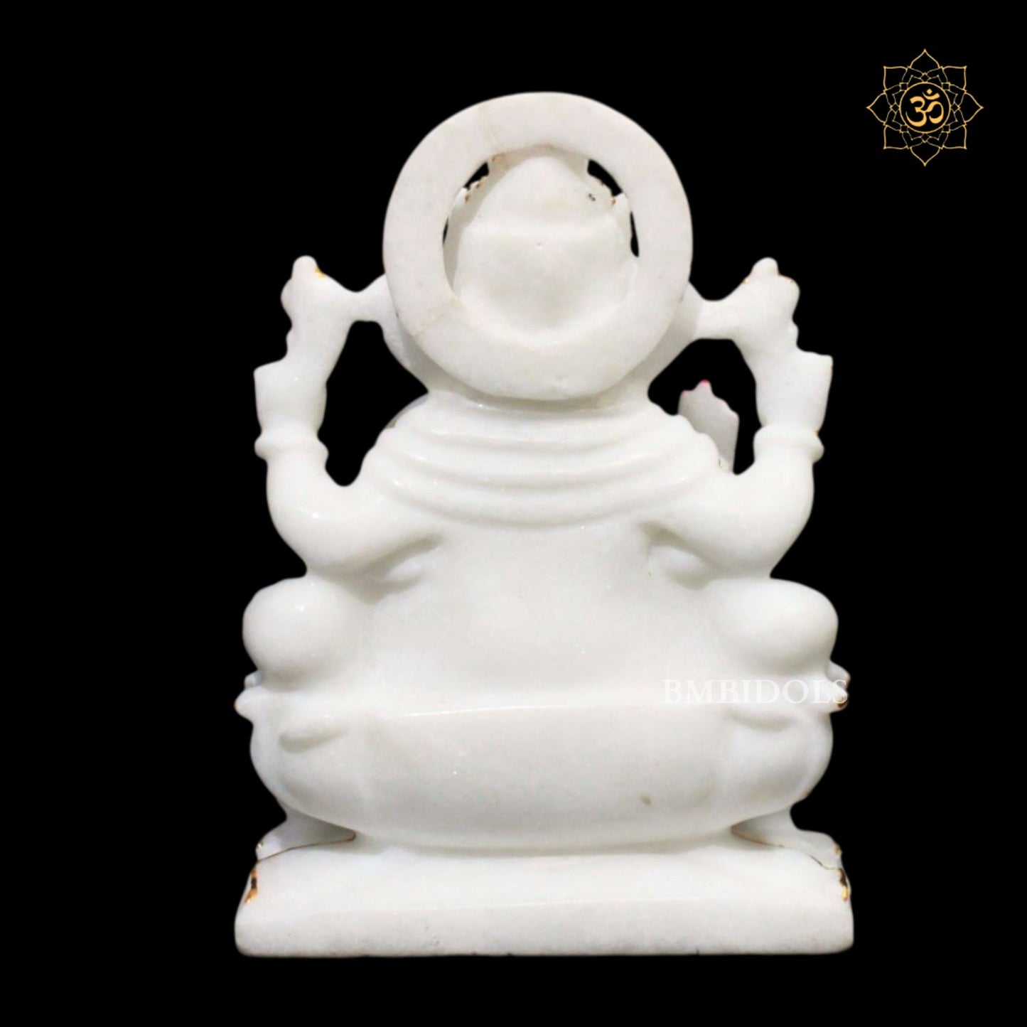 7inch Marble Ganpati Murti in Makrana Marble