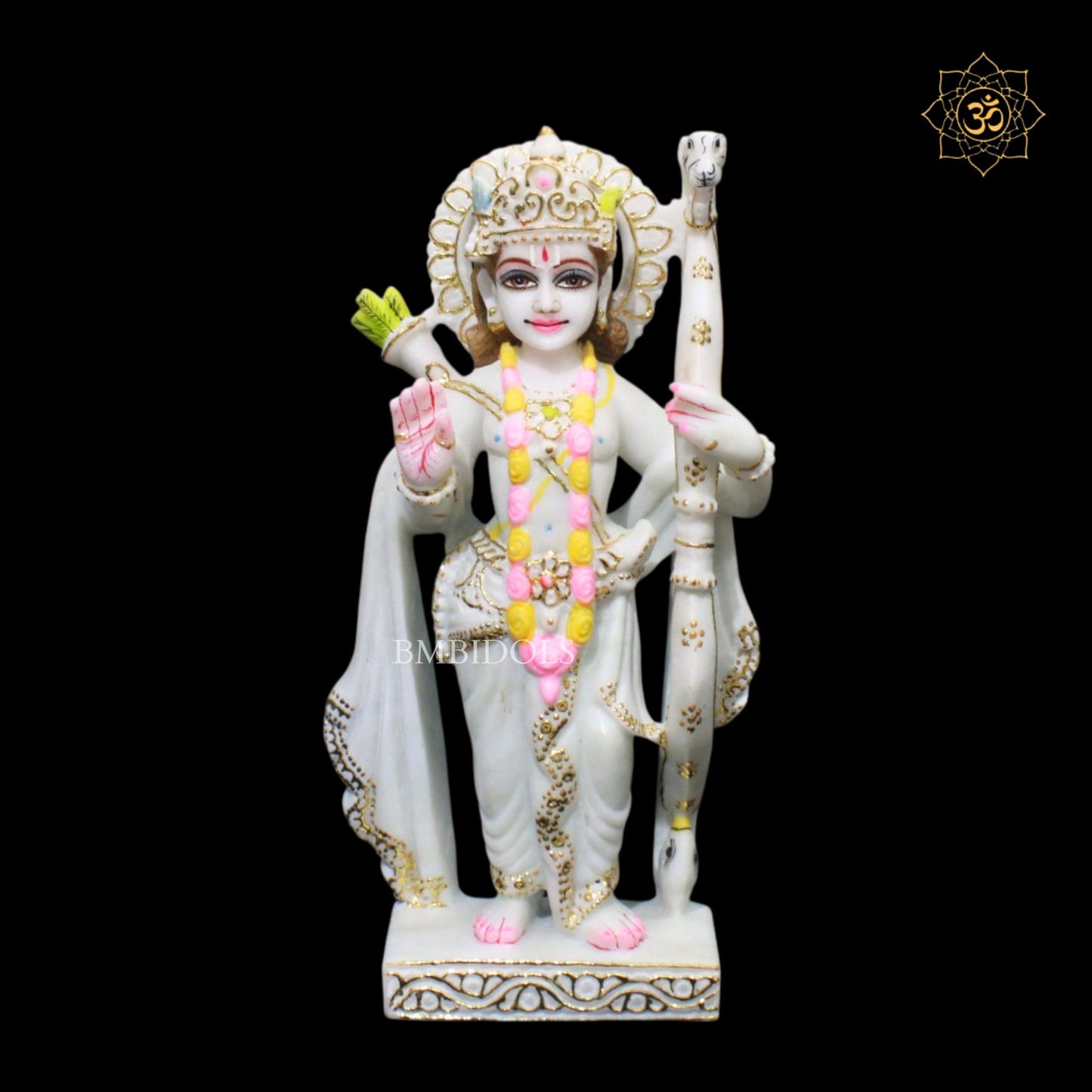 Ram Darbar Marble Murti in 12inches for Ghar Mandirs