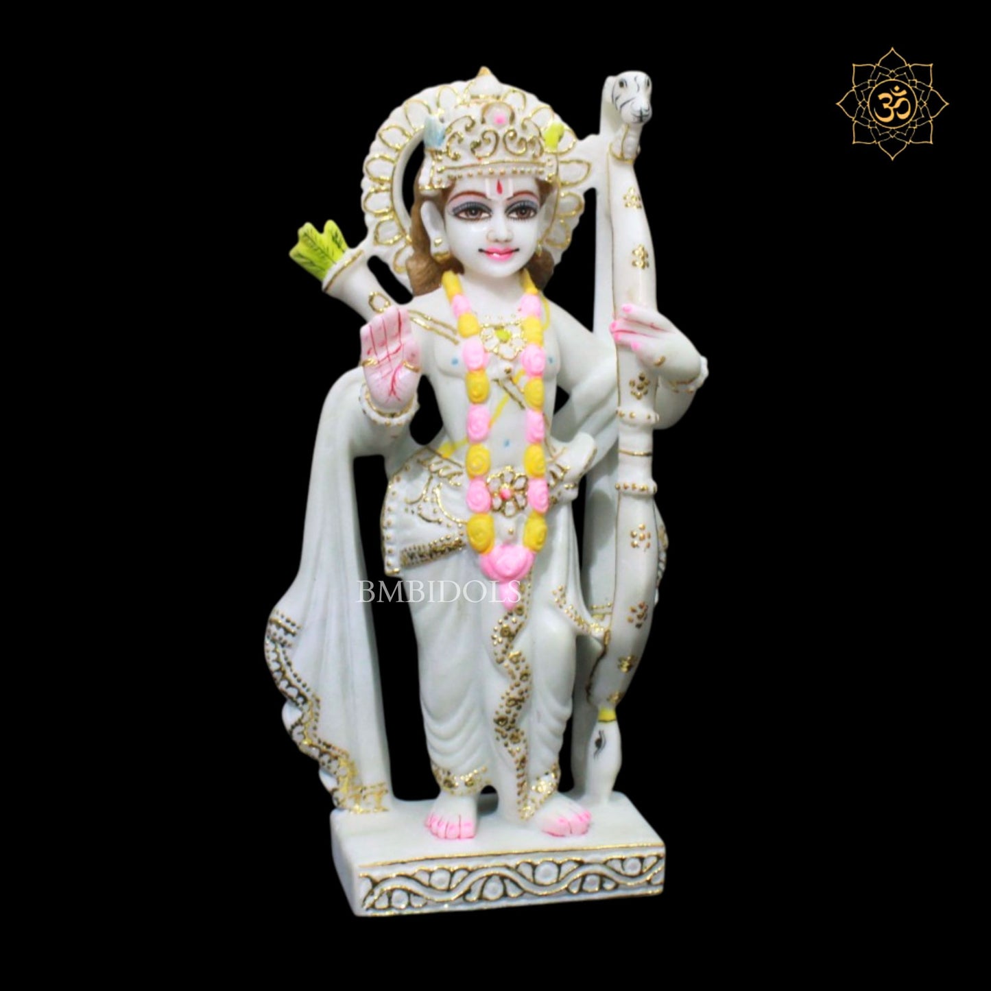 Ram Darbar Marble Murti in 12inches for Ghar Mandirs