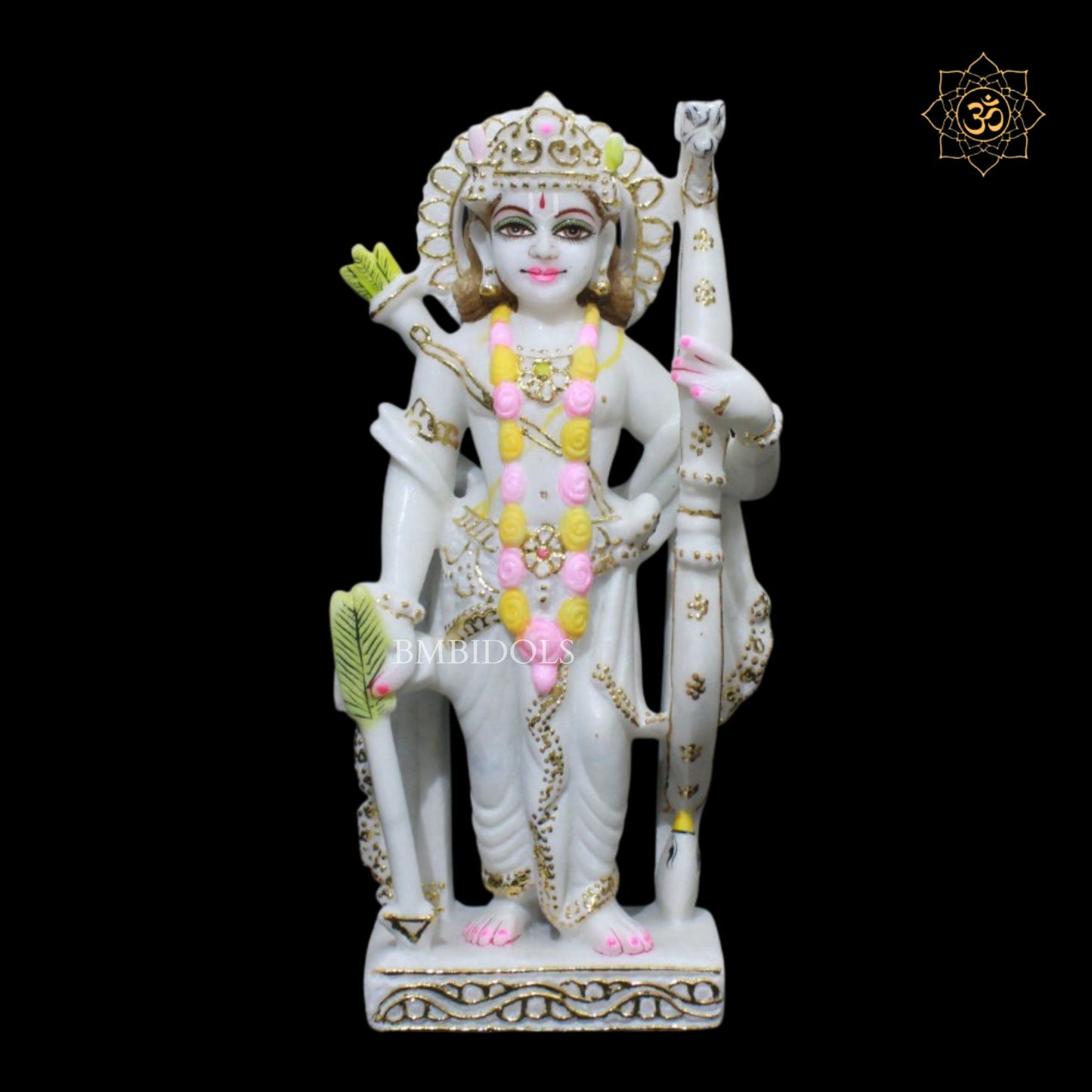 Ram Darbar Marble Murti in 12inches for Ghar Mandirs