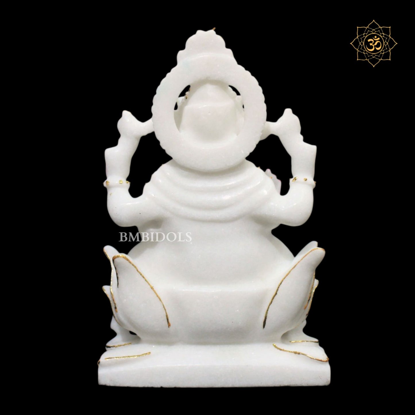 Ganesh Lakshmi Marble Murti in 9inches