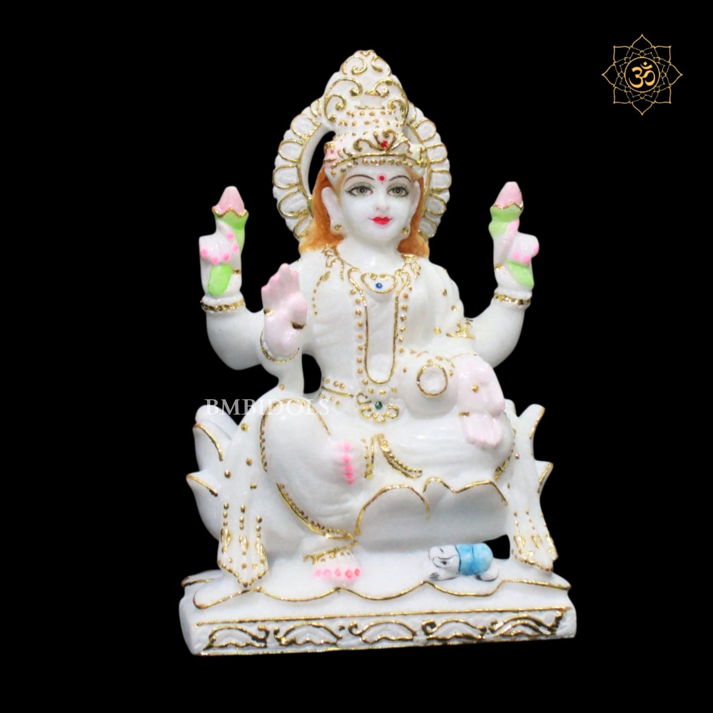 Ganesh Lakshmi Marble Murti in 9inches