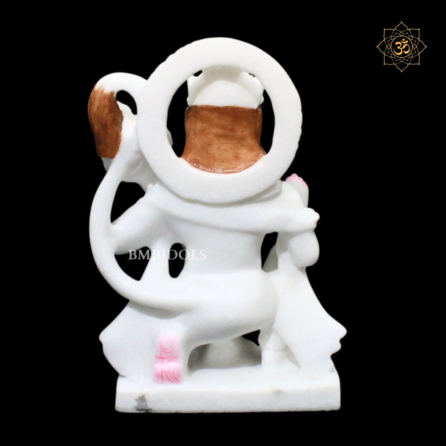 White Hanuman Murti in Makrana Marble in 9inches