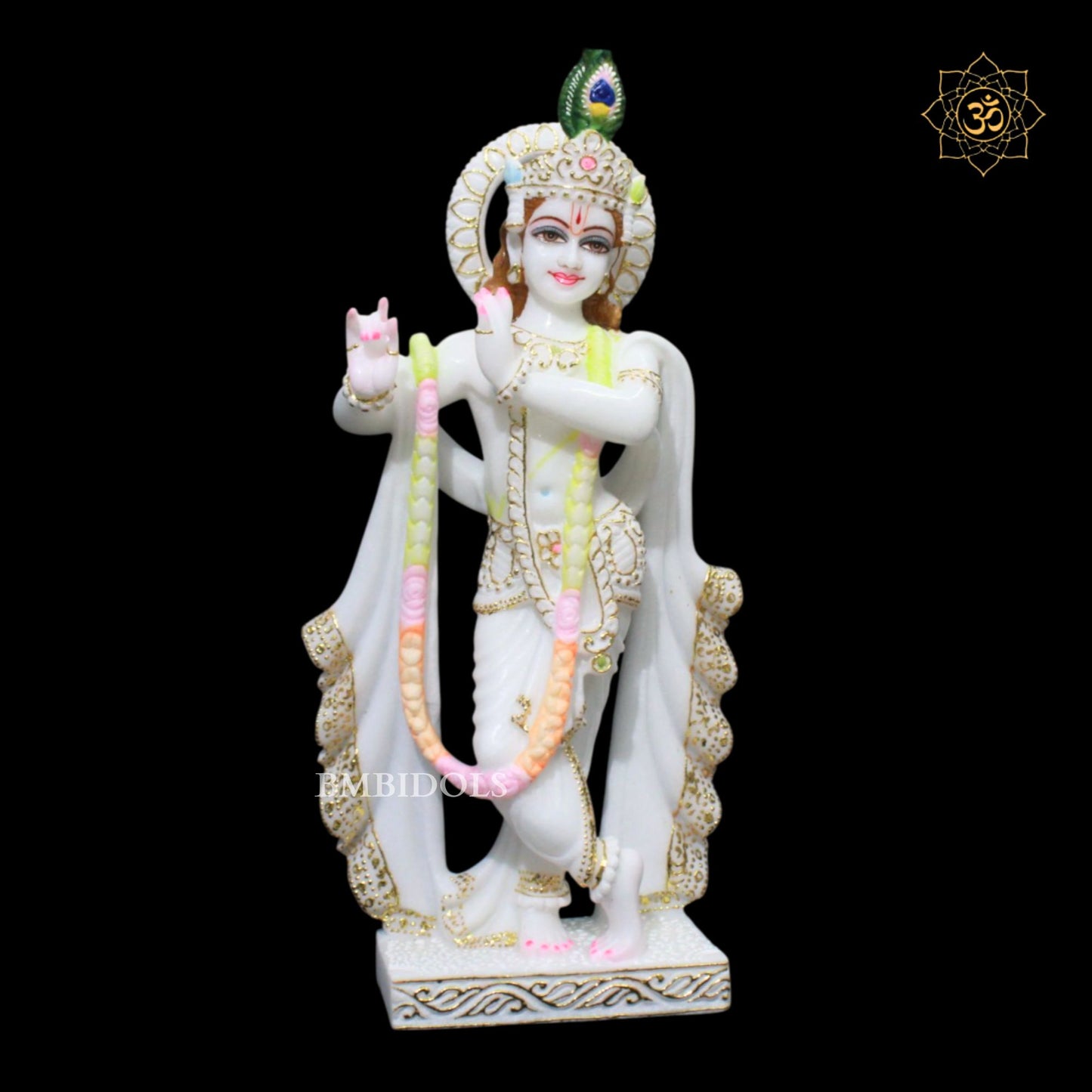 1.5 feet Marble Radha Krishna Murti in Makrana Marble