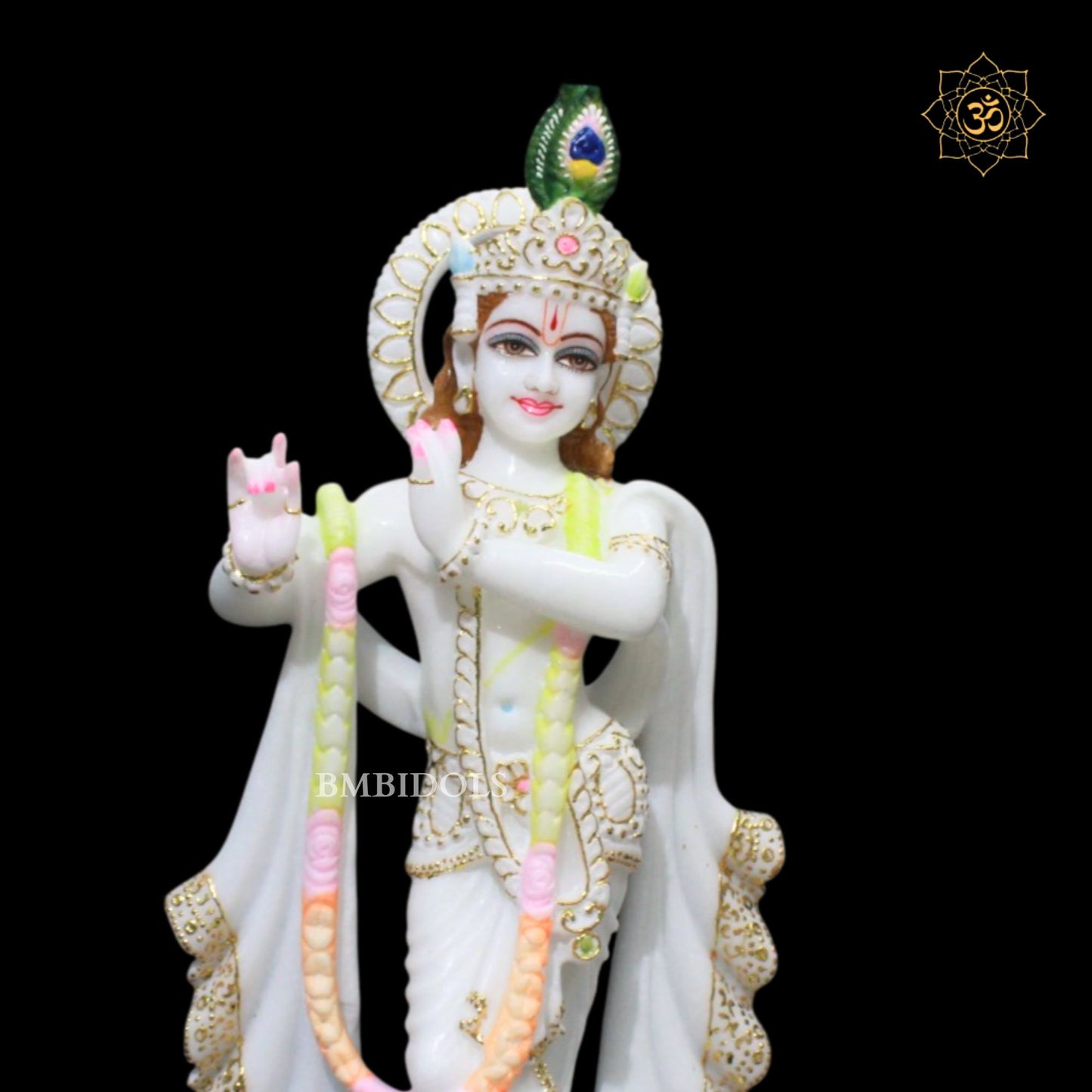 1.5 feet Marble Radha Krishna Murti in Makrana Marble