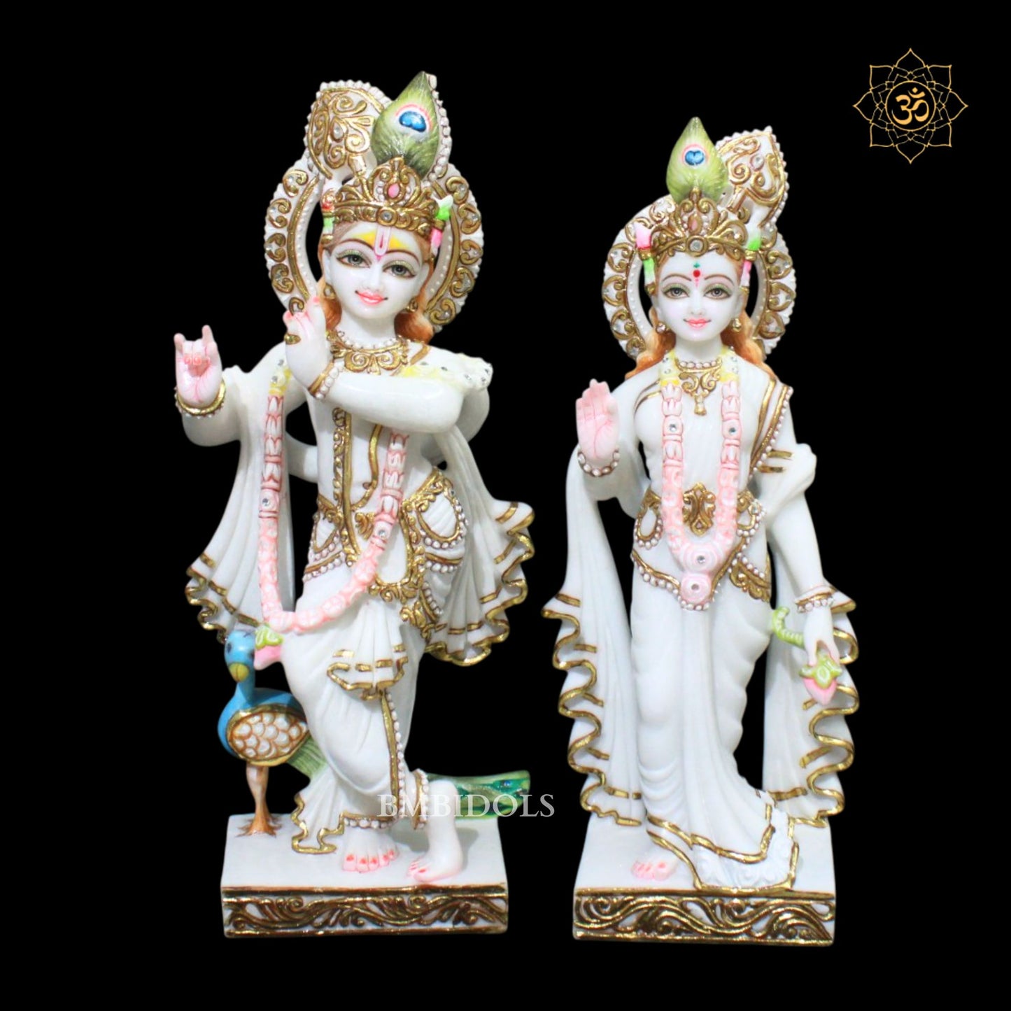 18inch Special Radha Krishna Marble Murti in Makrana Marble