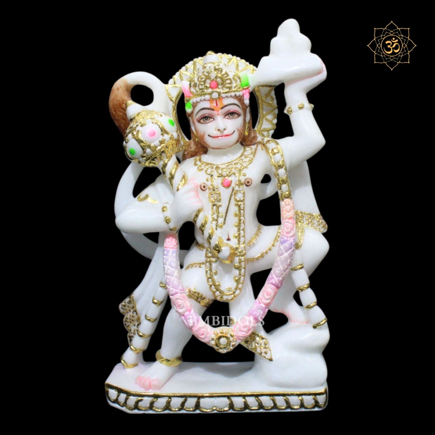 Veer Hanuman Marble Murti in 12inches in Makrana Marble