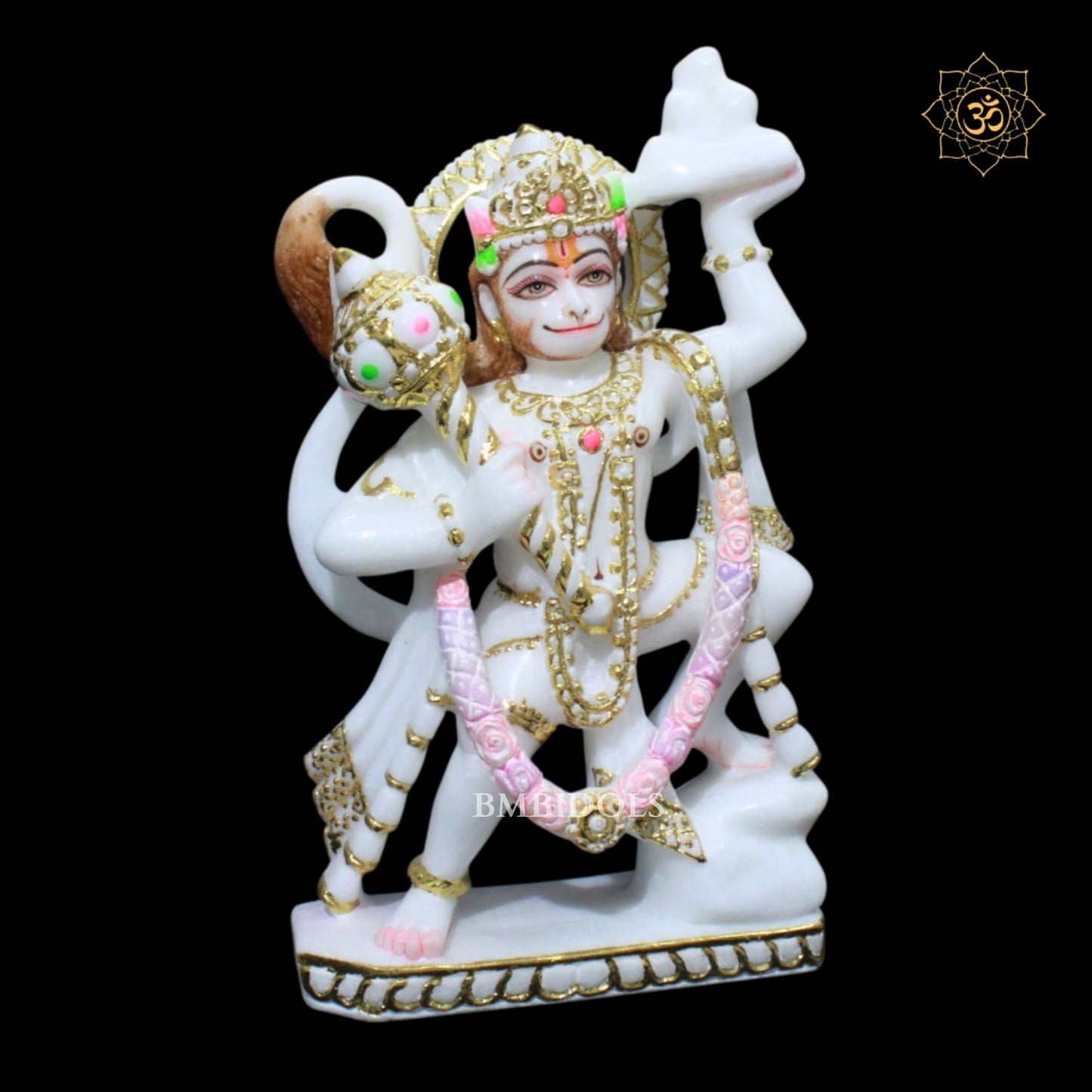Veer Hanuman Marble Murti in 12inches in Makrana Marble