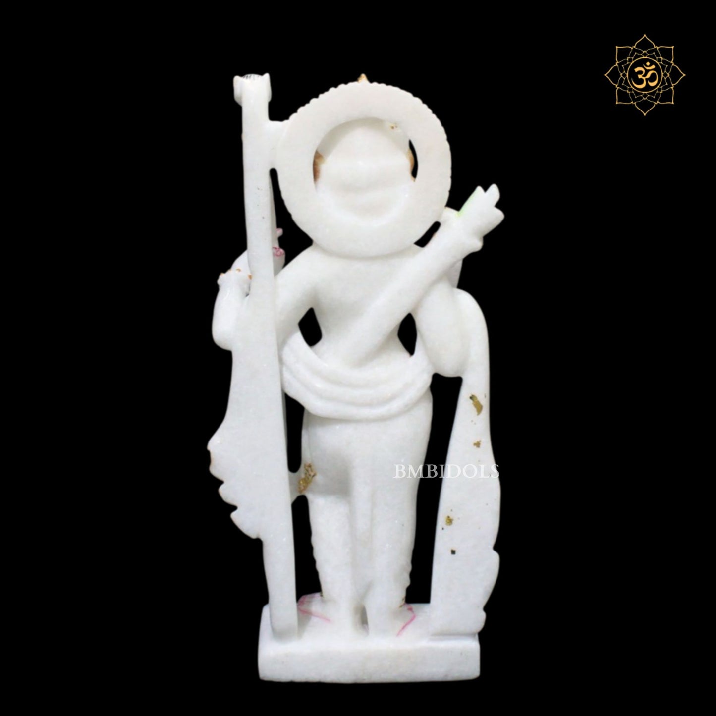 Pure White Ram Darbar Marble Murti in 12inches