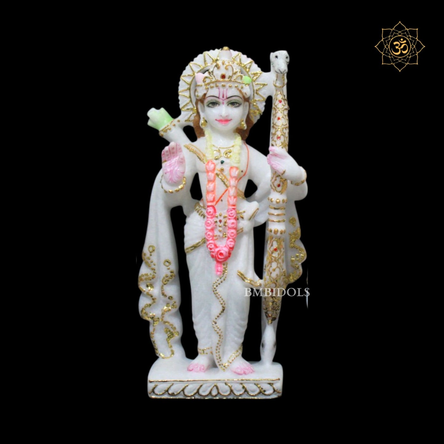 Ram Darbar Marble Murti in 9inches for Ghar Mandirs