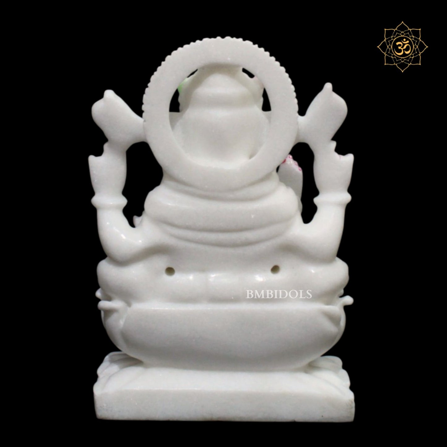 Ganesh Lakshmi Saraswati Marble Murti in 9inches for Makrana Marble