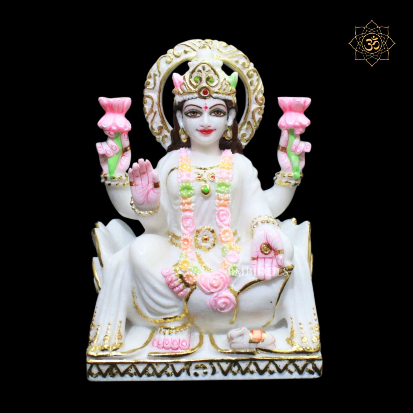Ganesh Lakshmi Marble Statue in 1feet