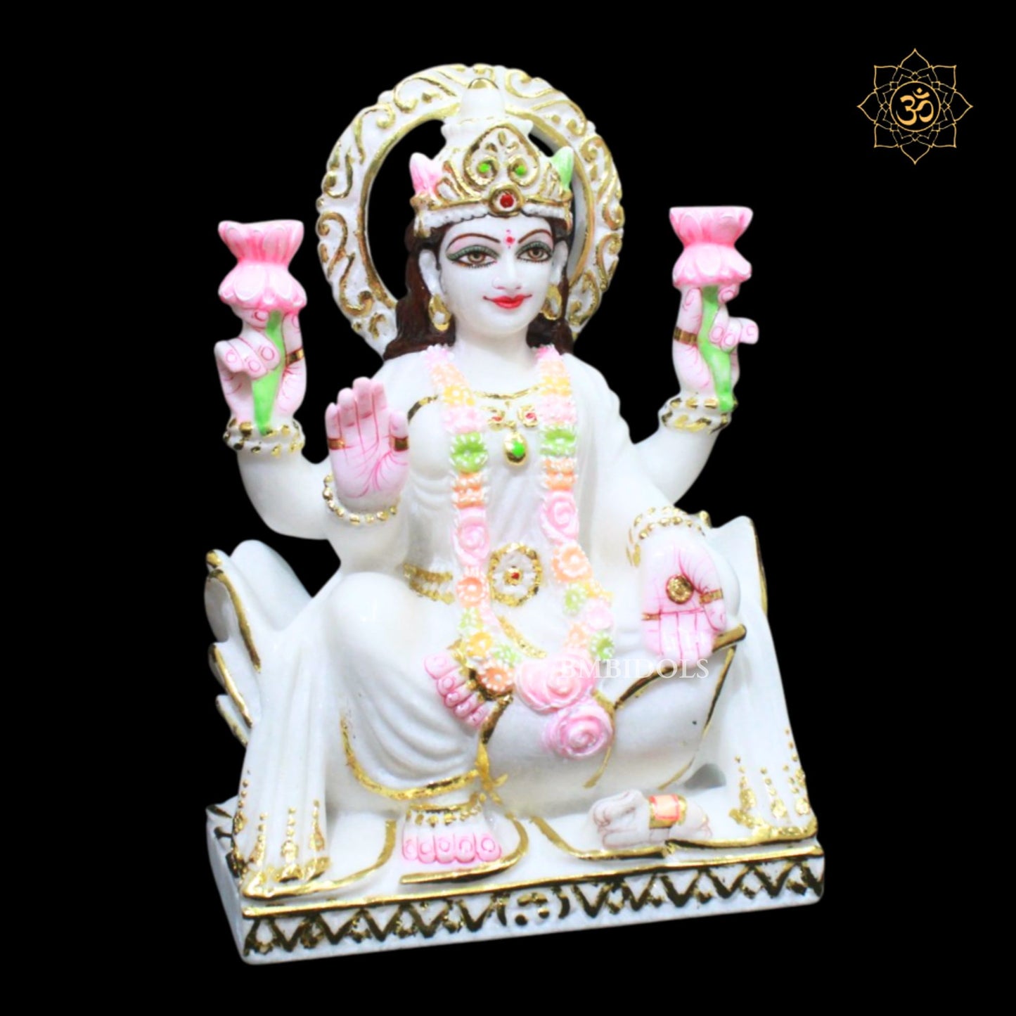 Ganesh Lakshmi Marble Statue in 1feet