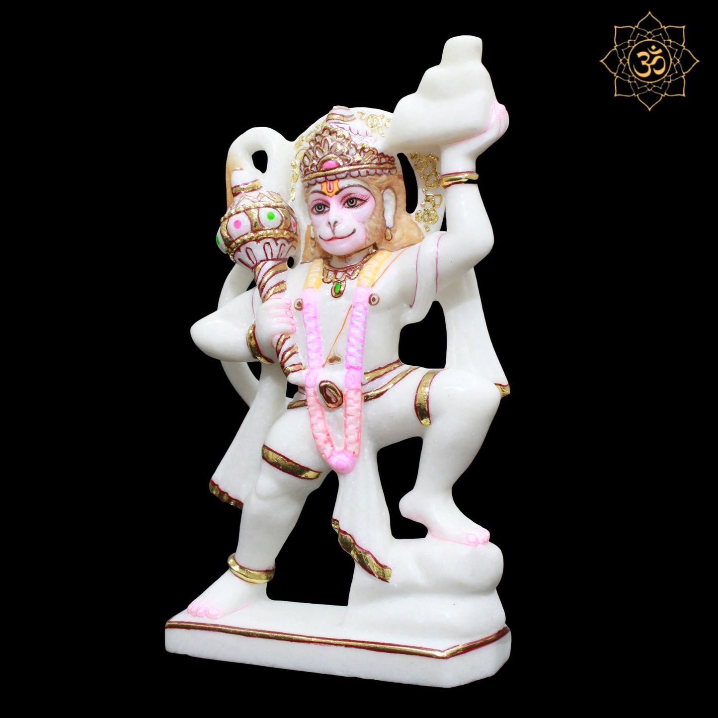 Marble Veer Hanuman Murti for Homes and Temples