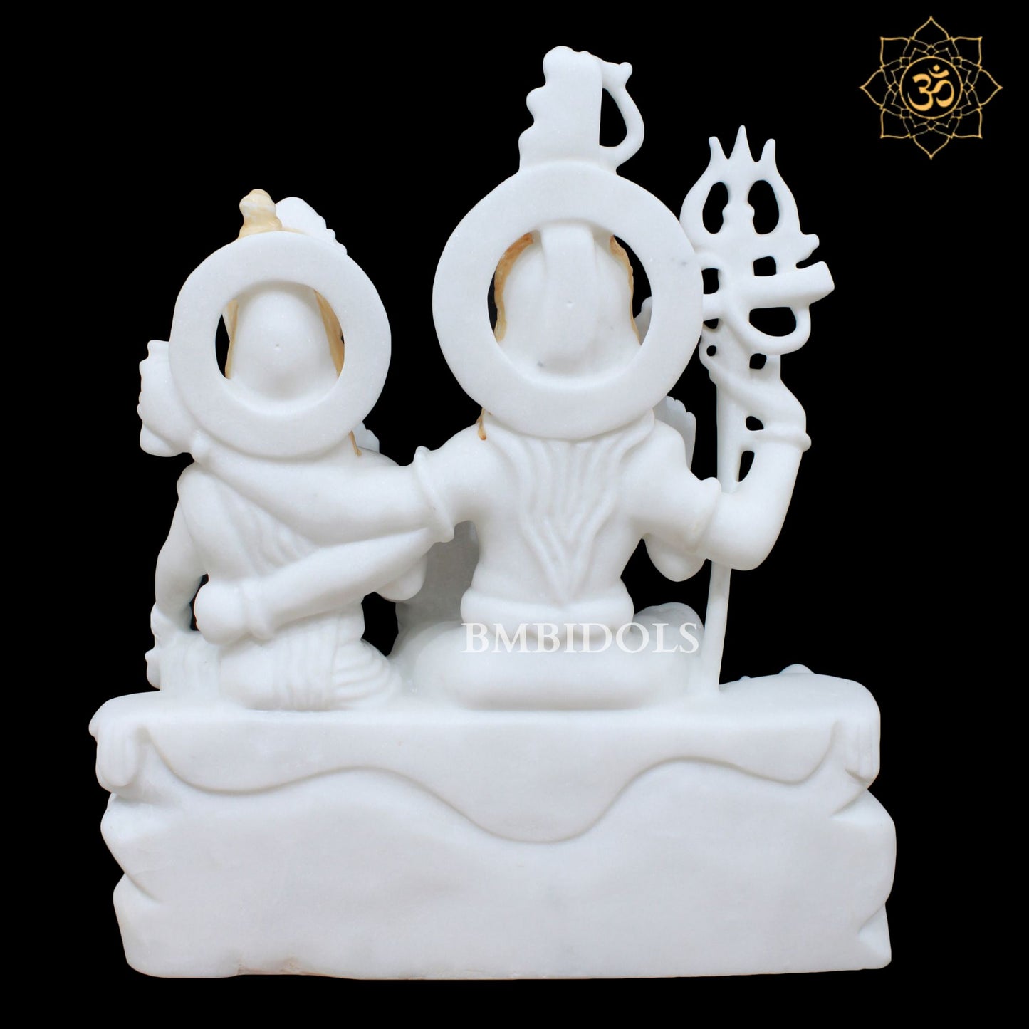 Shiv Parivar Marble Murti in 18inches for Homes and Temples