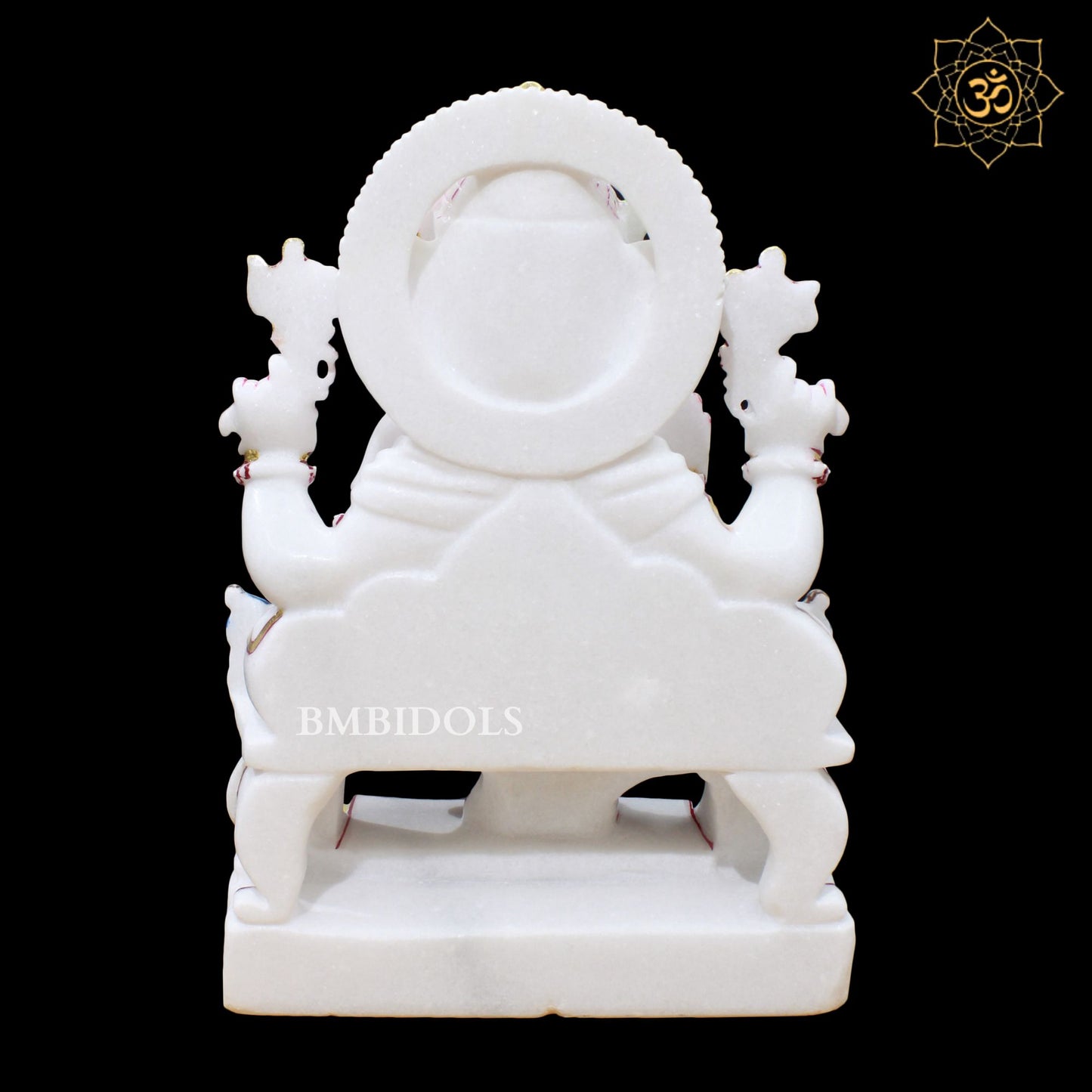 Marble Ganesh Murti in 1.5feet for Homes and Temples