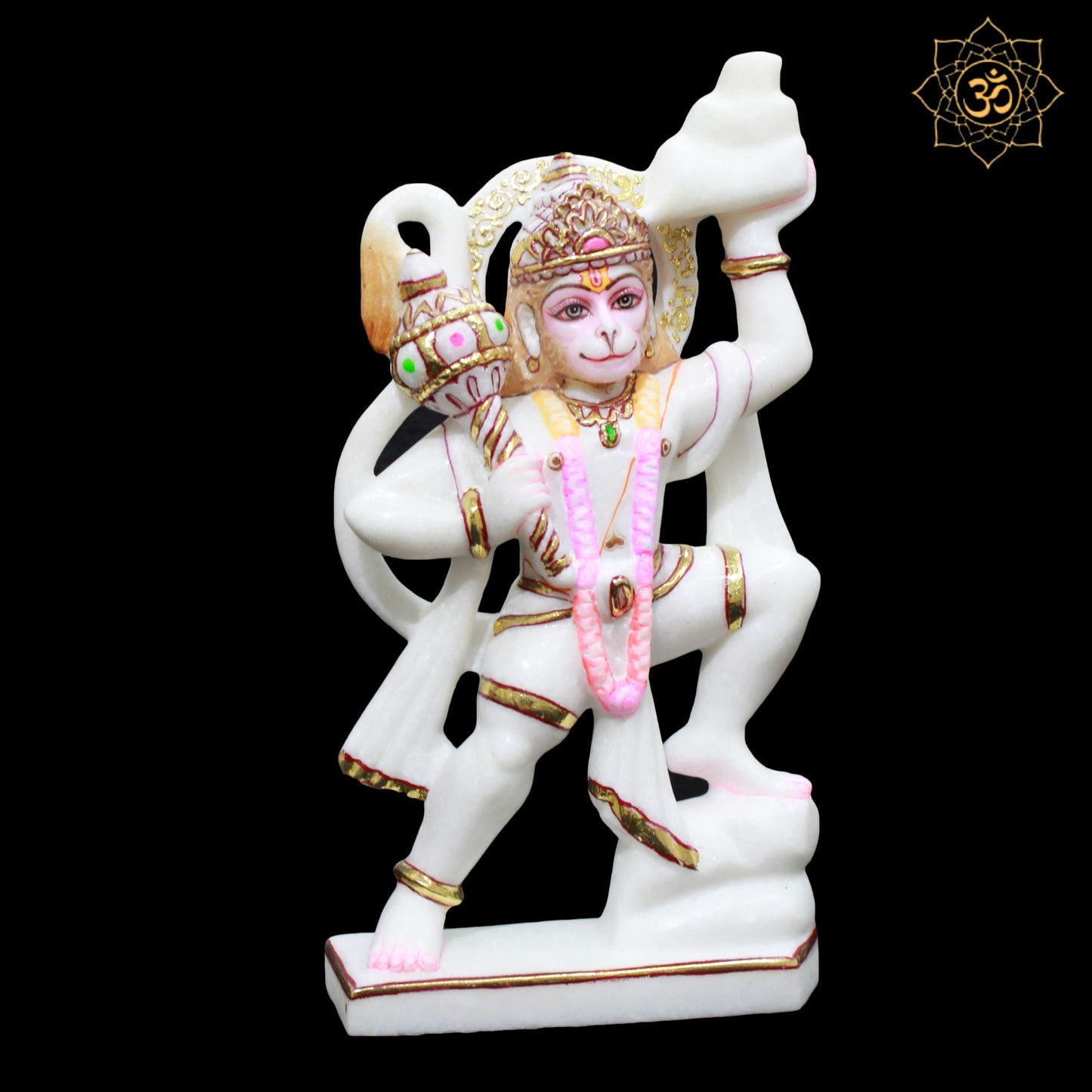 Marble Veer Hanuman Murti for Homes and Temples