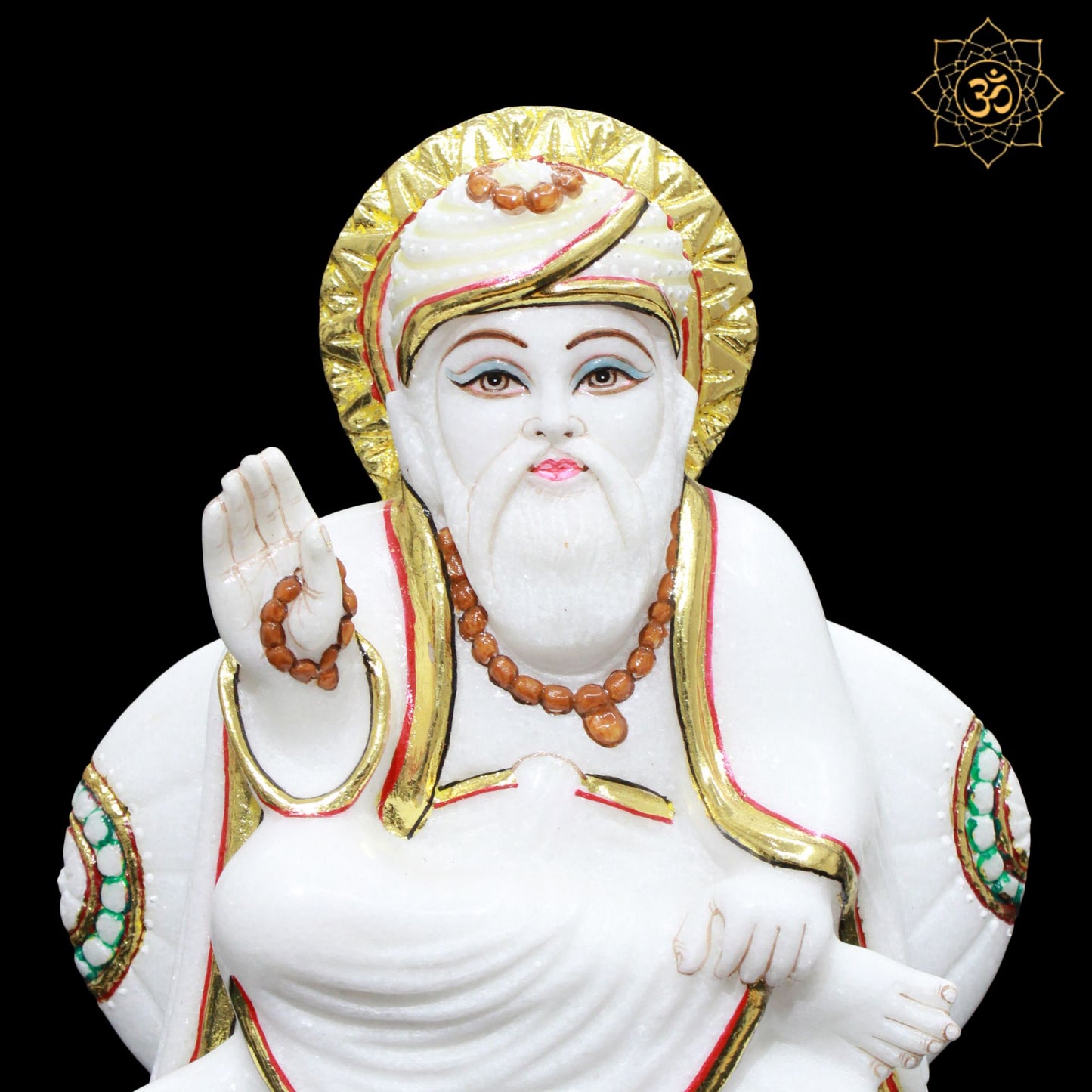 Marble Guru Nanak Murti for Home and Temples