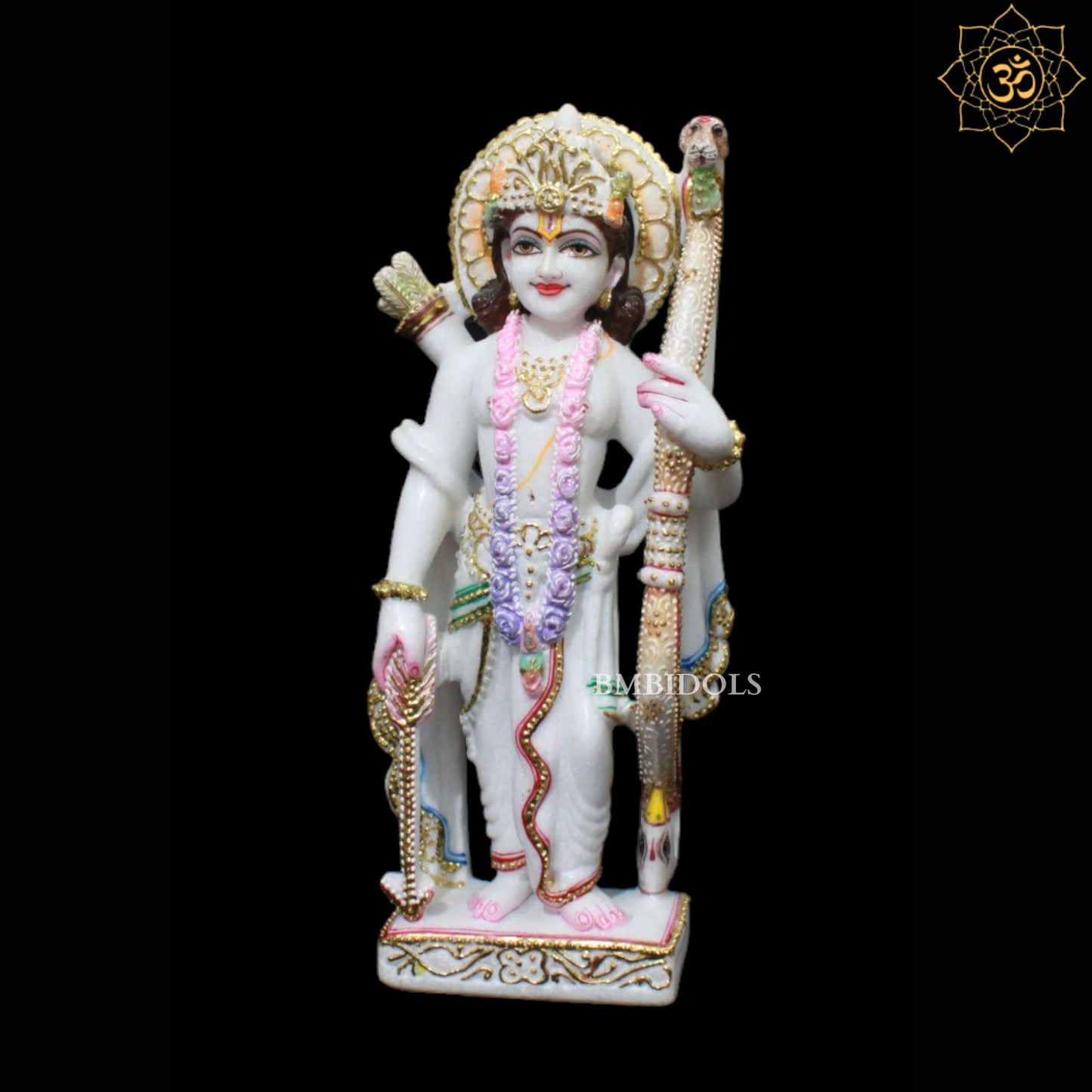 15inch Ram Darbar Murti made in Makrana Marble for Home Mandirs