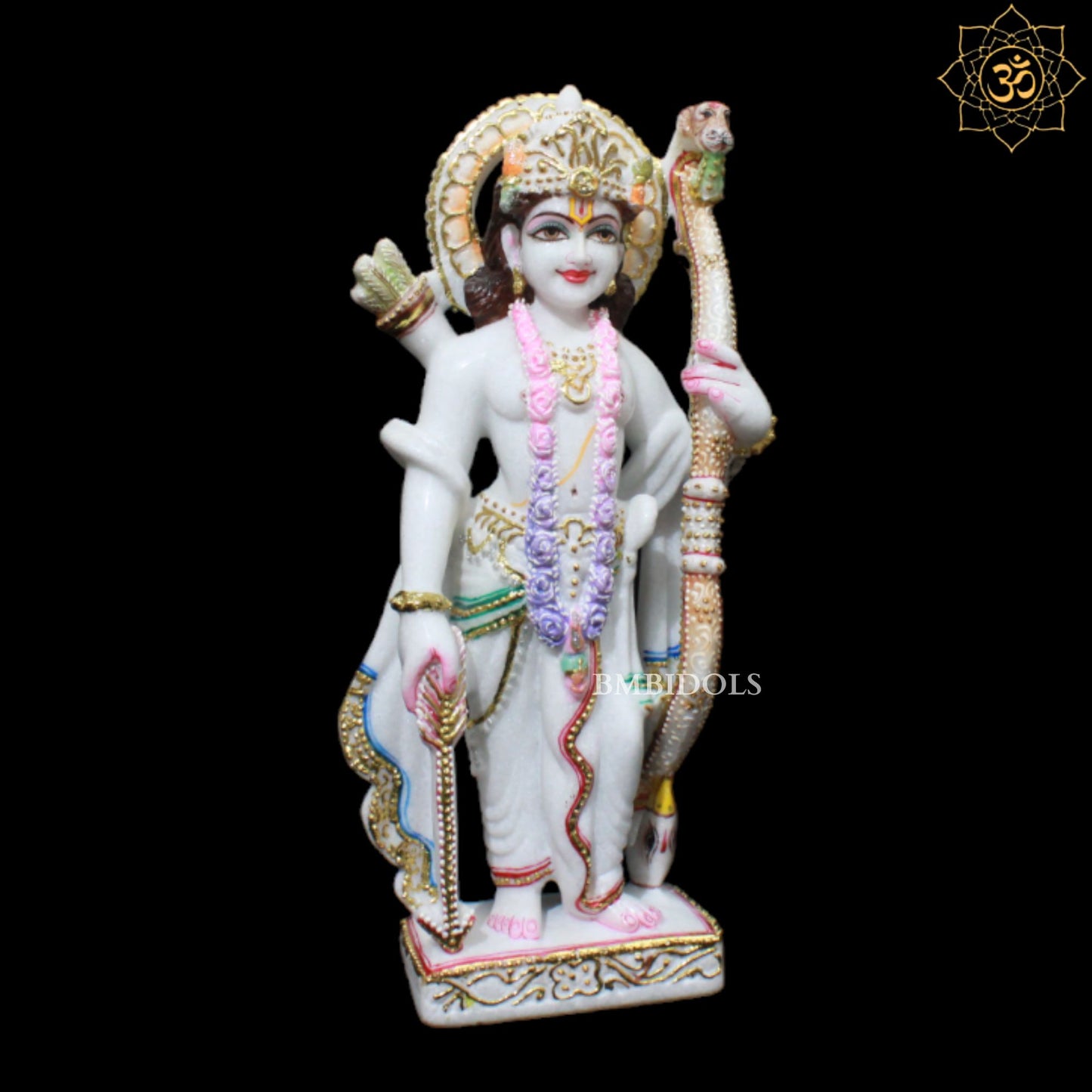 15inch Ram Darbar Murti made in Makrana Marble for Home Mandirs