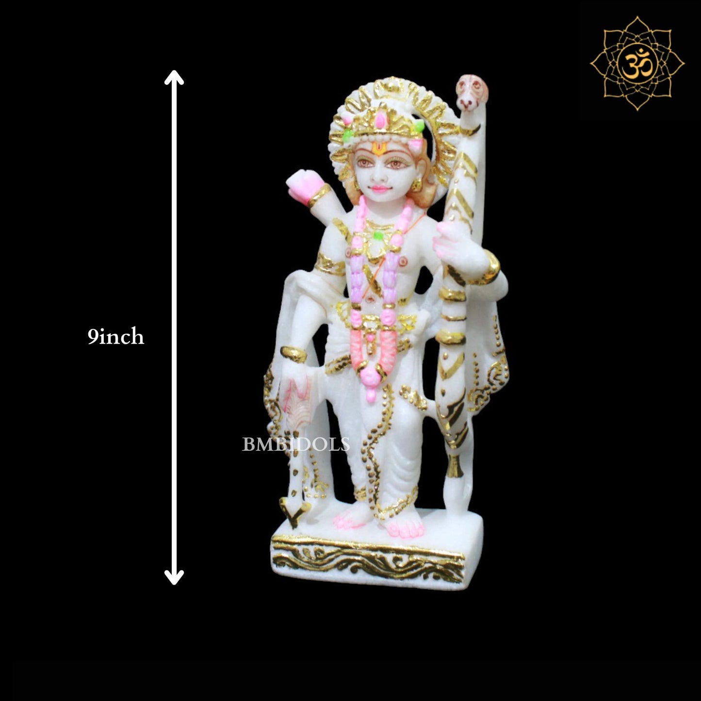 Ram Darbar Marble Murti in Small Size 9inches for Home Mandirs