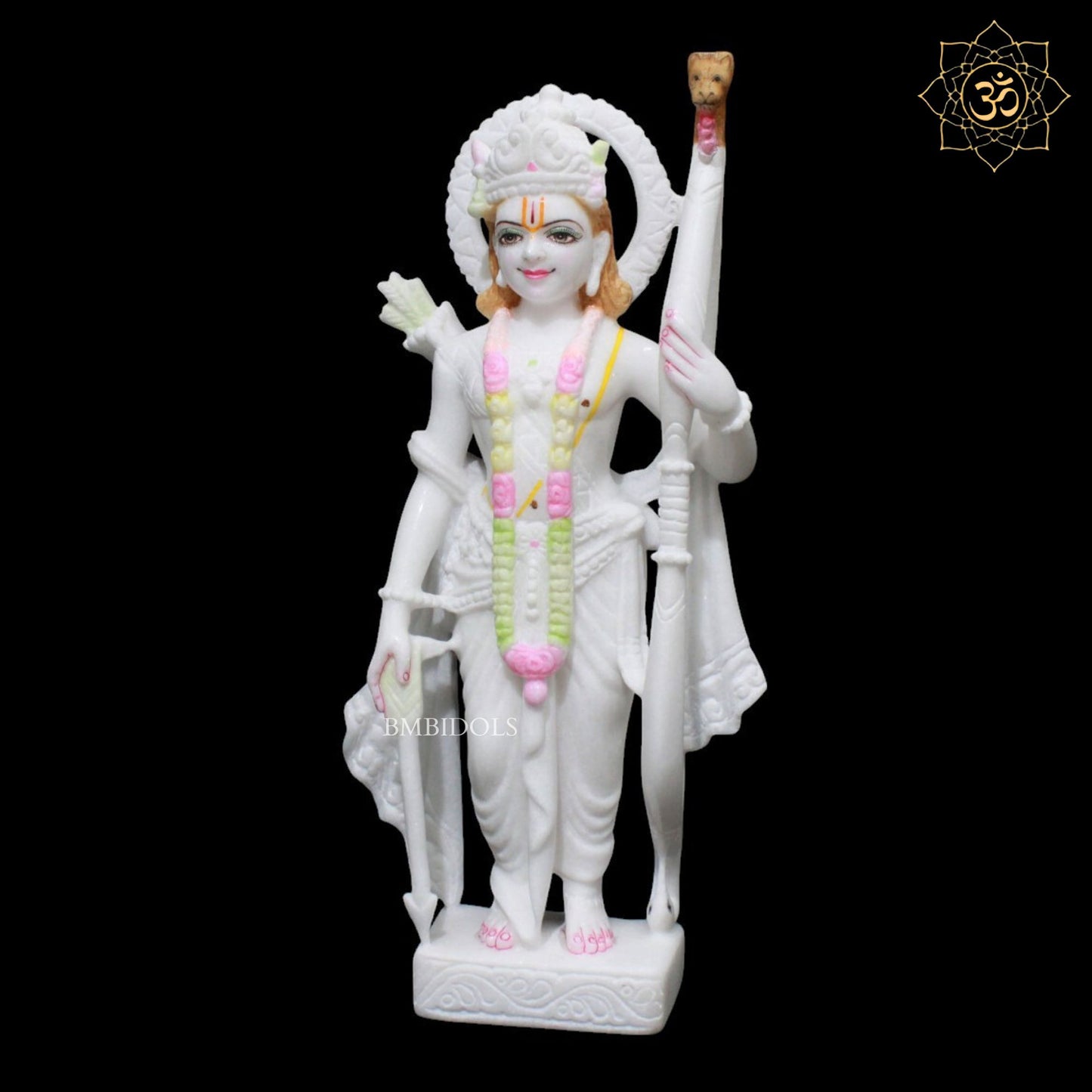 Marble Ram Darbar Murti for Home Mandirs in 15inches