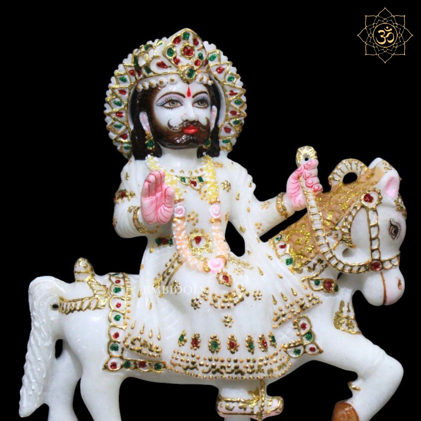 Ramdev Bhagwan Marble Murti for Homes and Temples in Makrana Marble