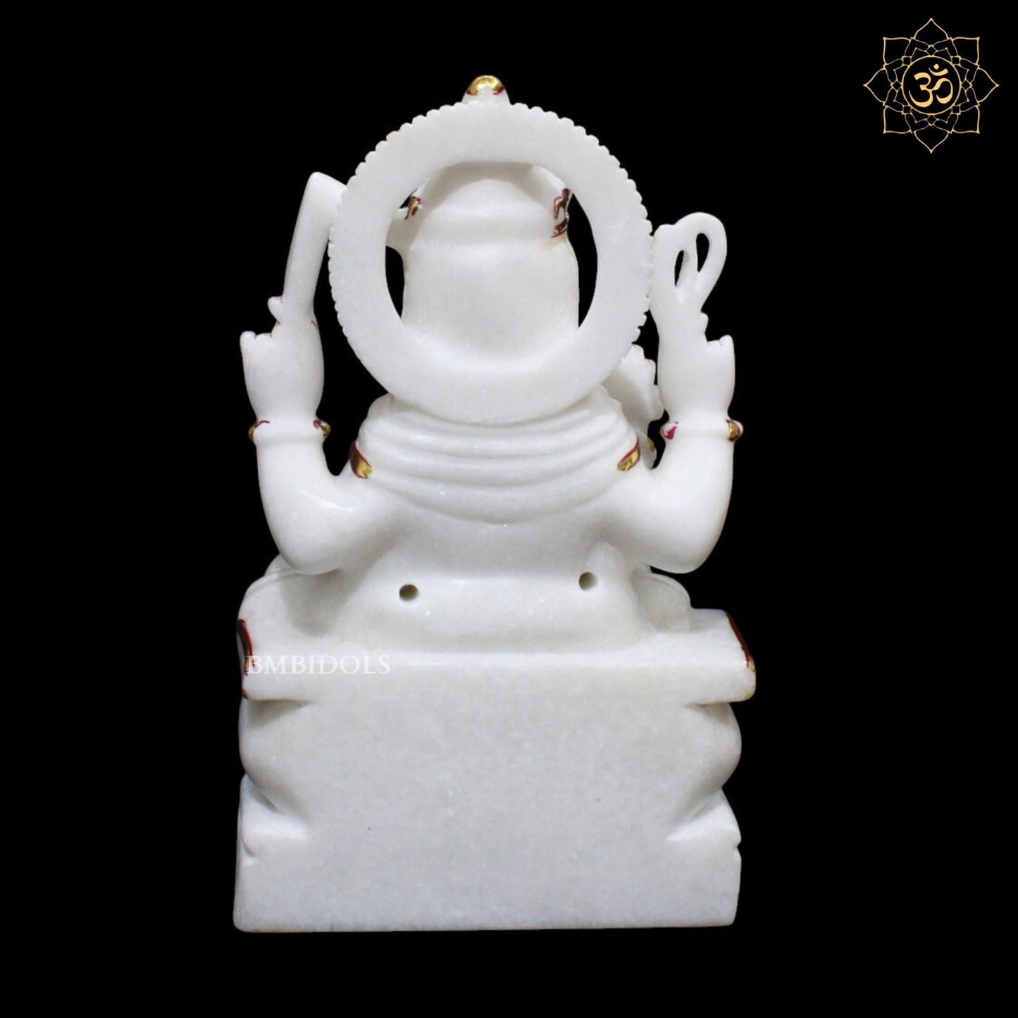 Marble Vishwakarma Murti for Homes and Temples in 12inches