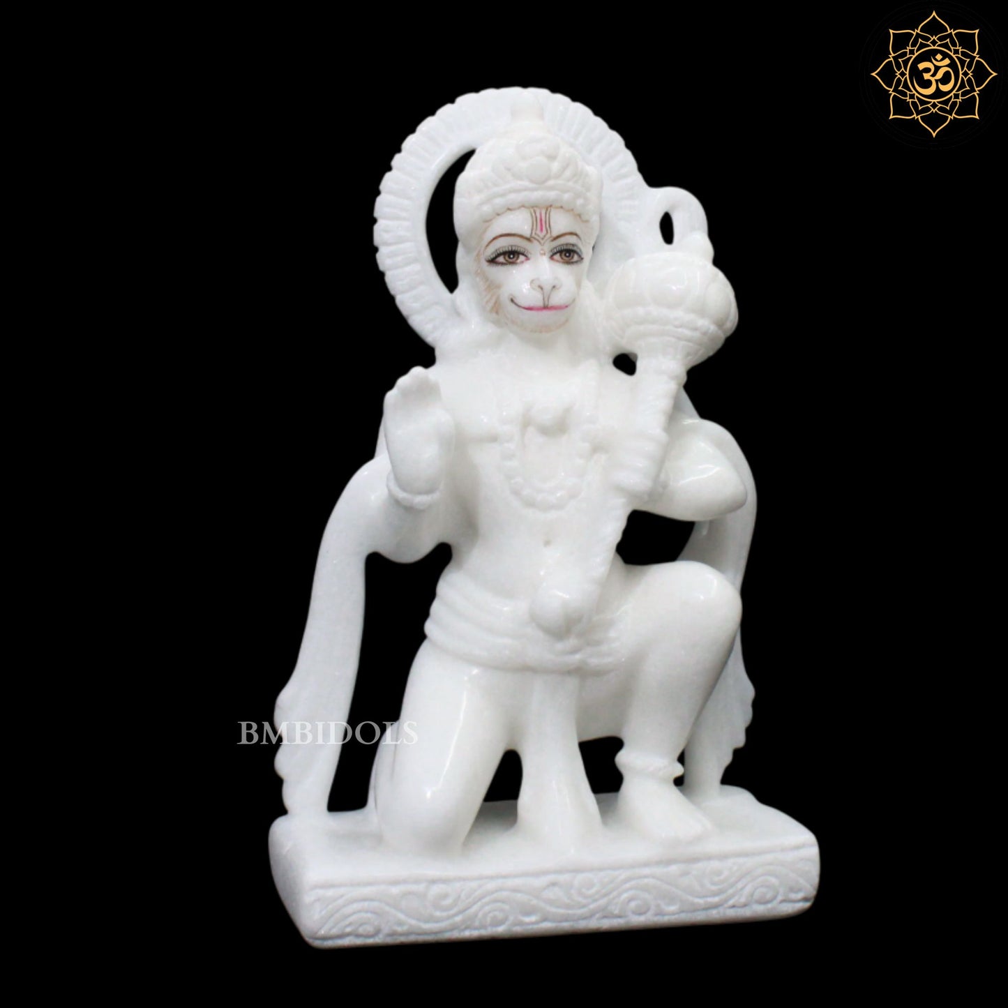 Ashirwad Marble Hanuman Murti for Homes and Temples in 9inches
