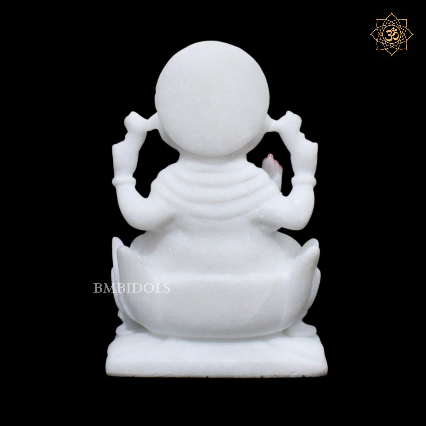 Ganesh Laxmi Marble Murti for Ghar Mandirs in 9inches