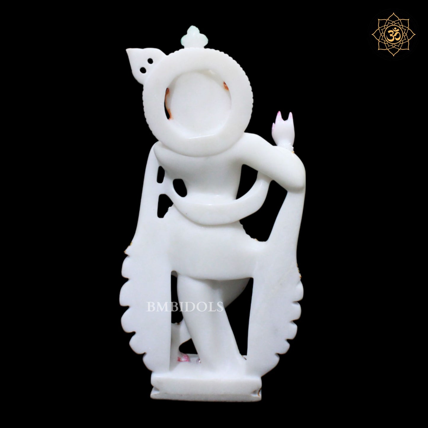 Marble Zari Radha Krishna Statue in 1feet for Ghar Mandirs
