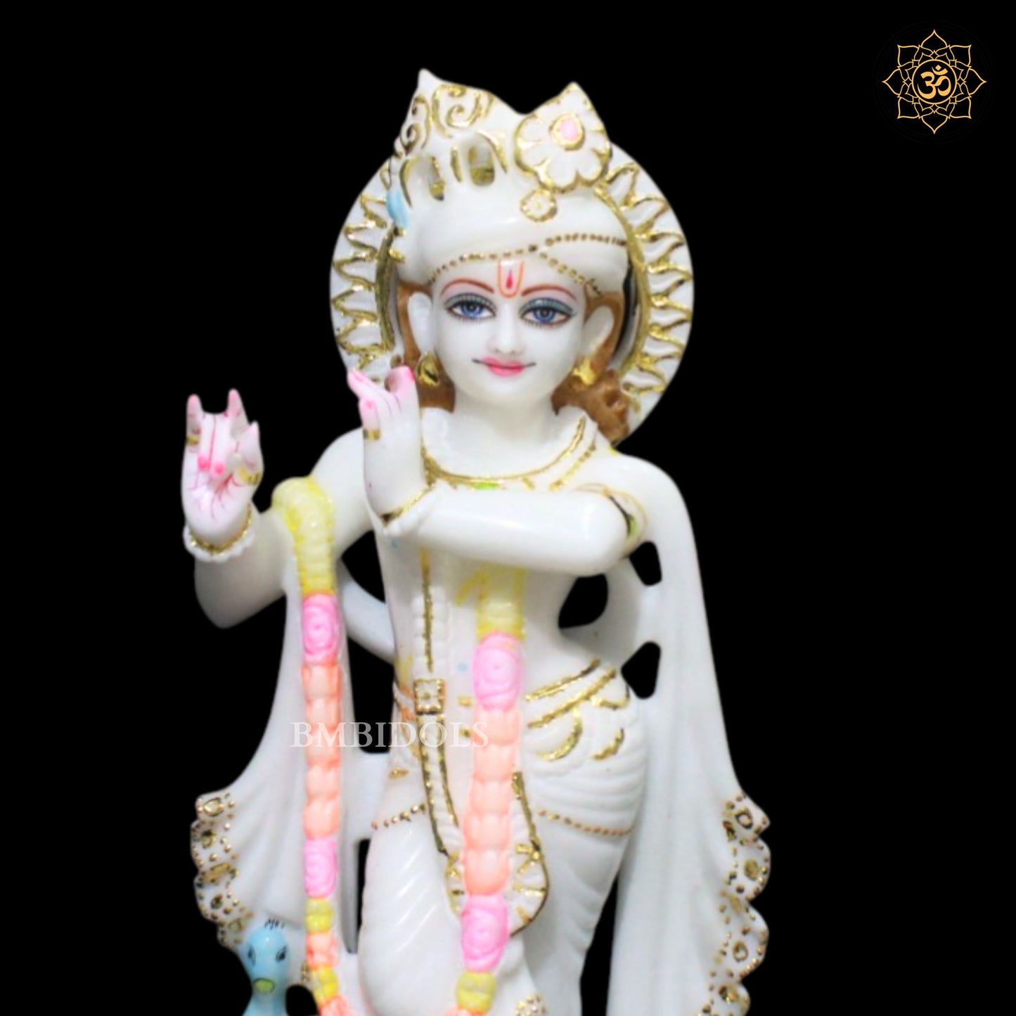 Radha Krishna Marble Murti in 1feet for Ghar Mandirs