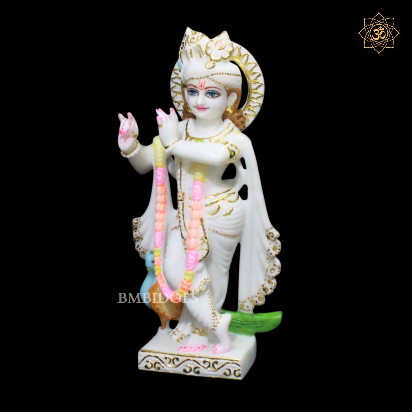 Radha Krishna Marble Murti in 1feet for Ghar Mandirs