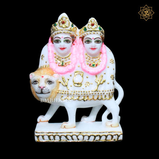 Chamunda Maa Murti in 6inches in Makrana Marble