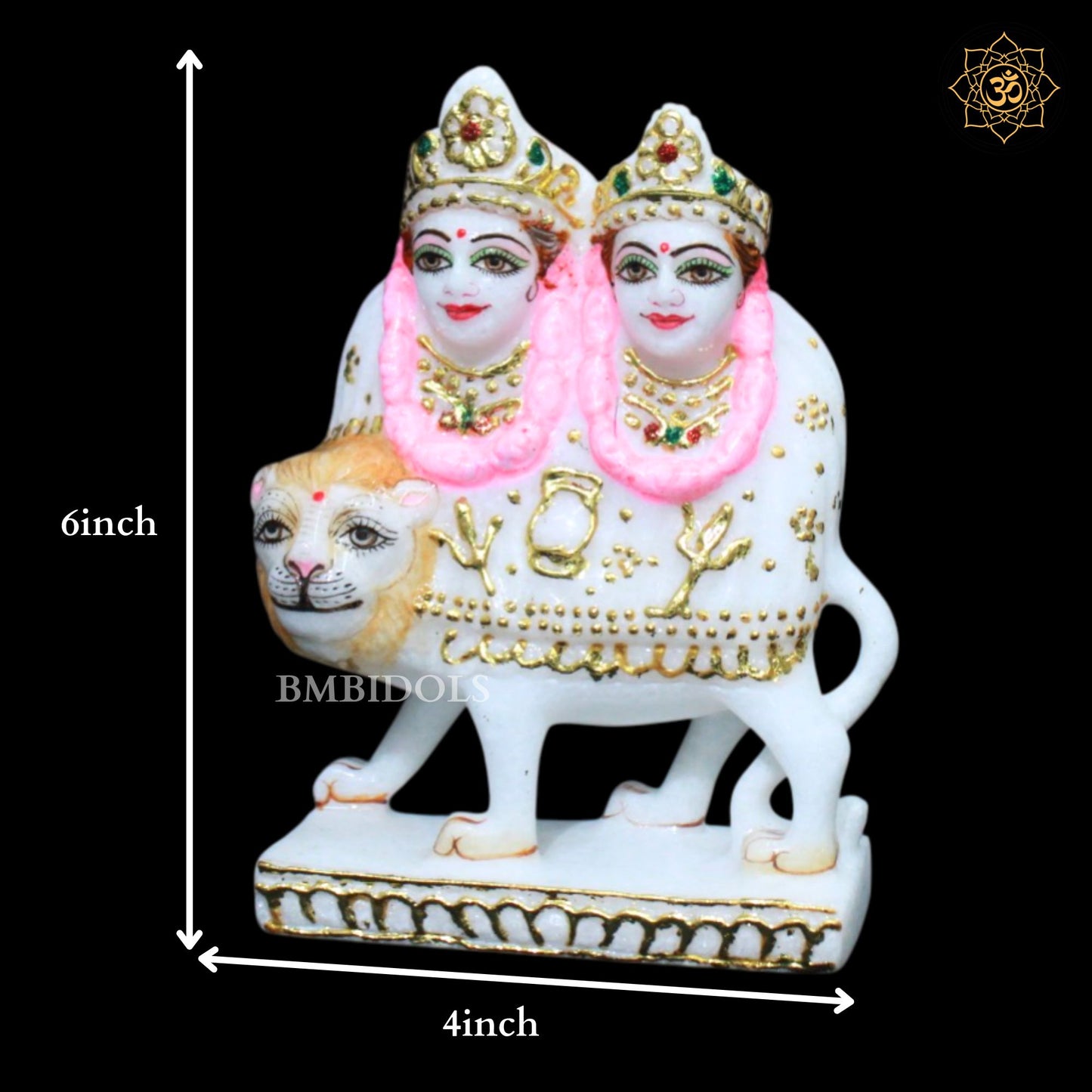 Chamunda Maa Murti in 6inches in Makrana Marble