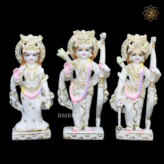 12inches Special Ram Darbar Marble Statue in Makrana Marble